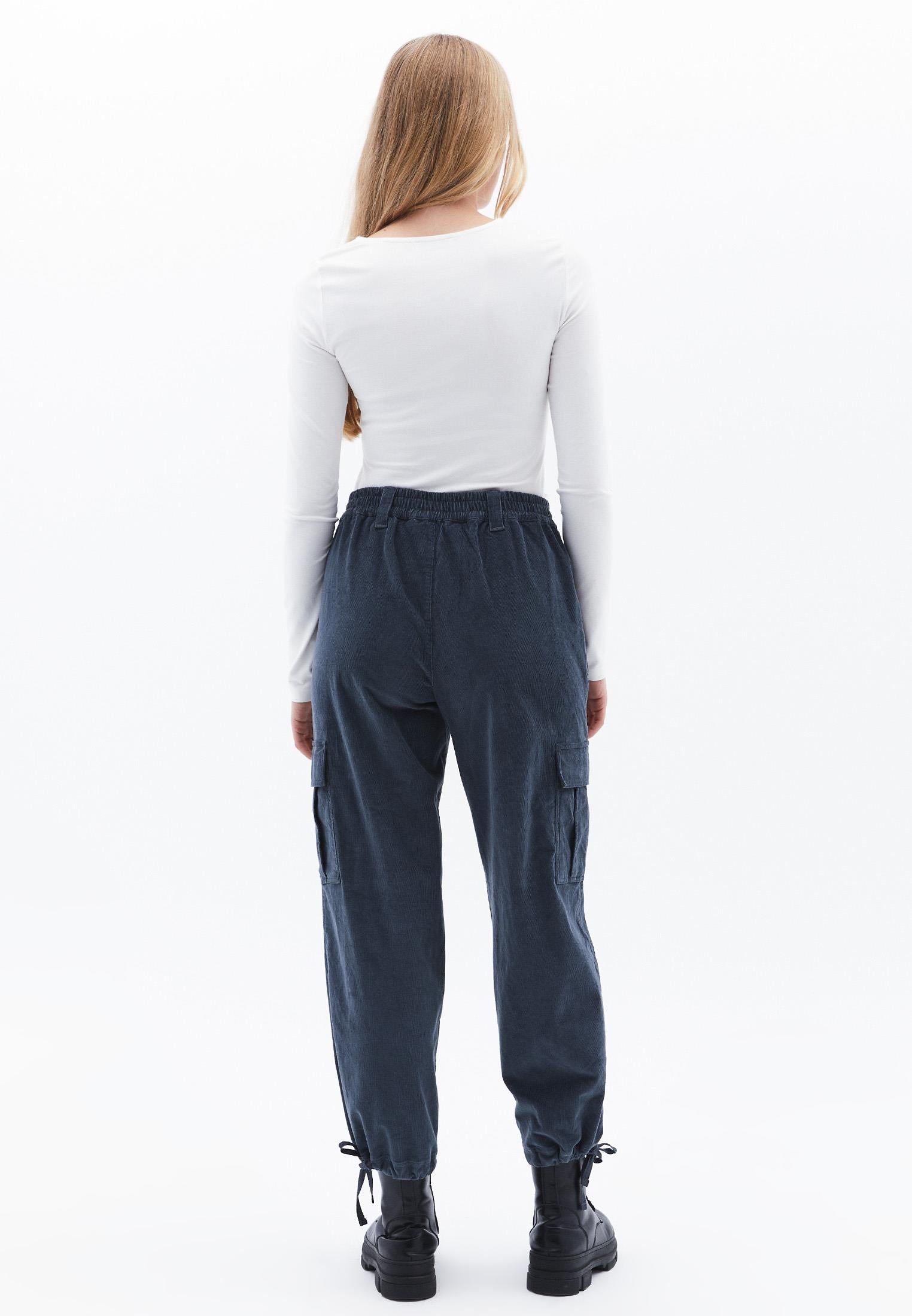 High Waist Jogger Cargo Pants - DARK SLATE