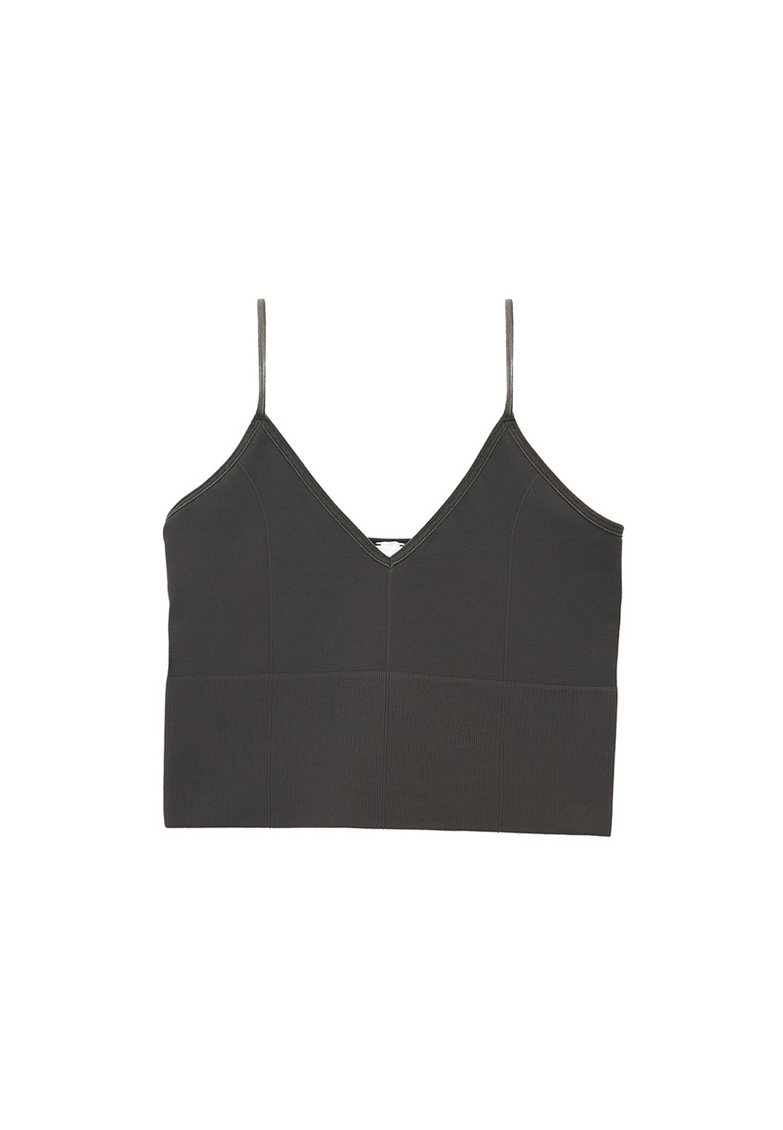 Seamless V Neck Tank Top - DEEP DEPTHS