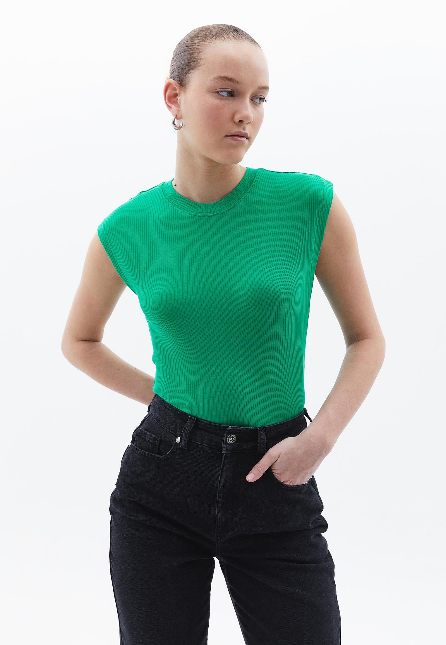 Slim Fit Short Sleeve T-Shirt - DEEP MINT