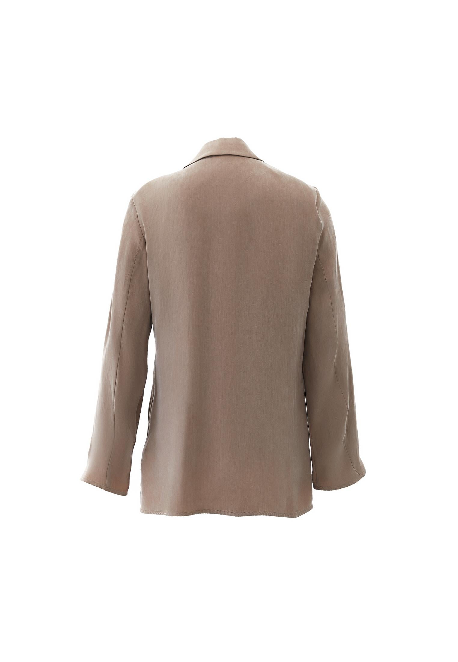Double Breasted Blazer Jacket - DESERT TAUPE