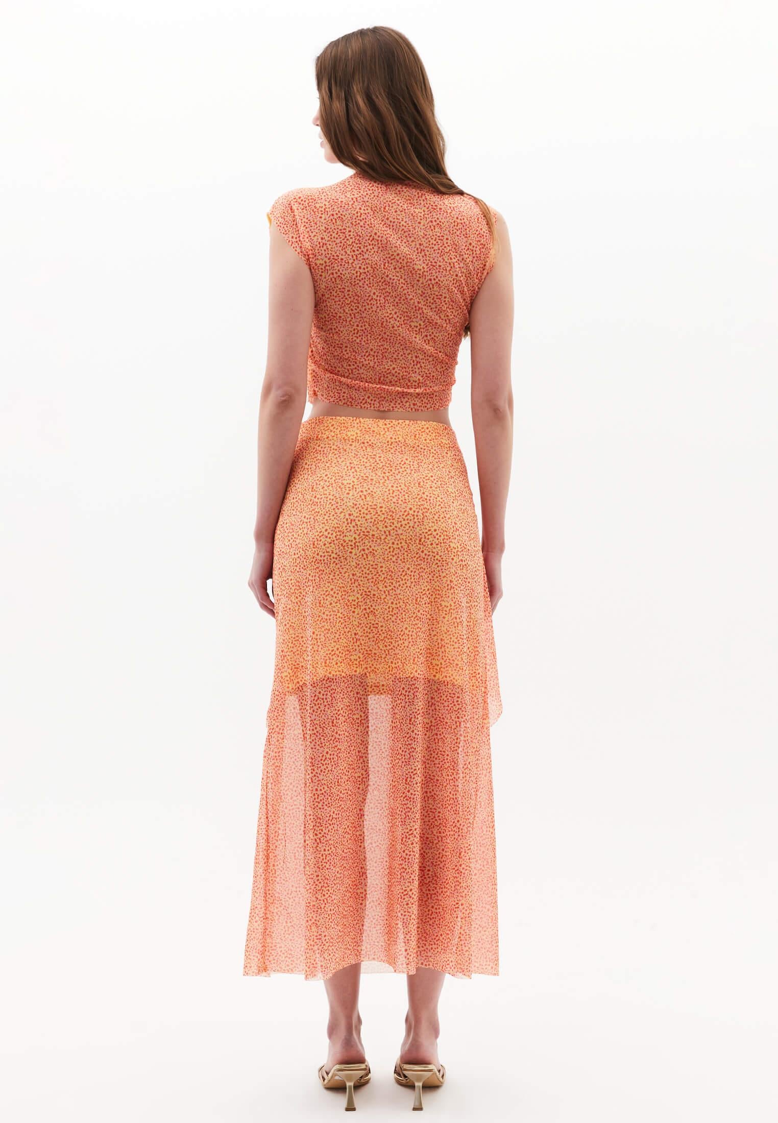 High Waist Skirt - DOT COMB