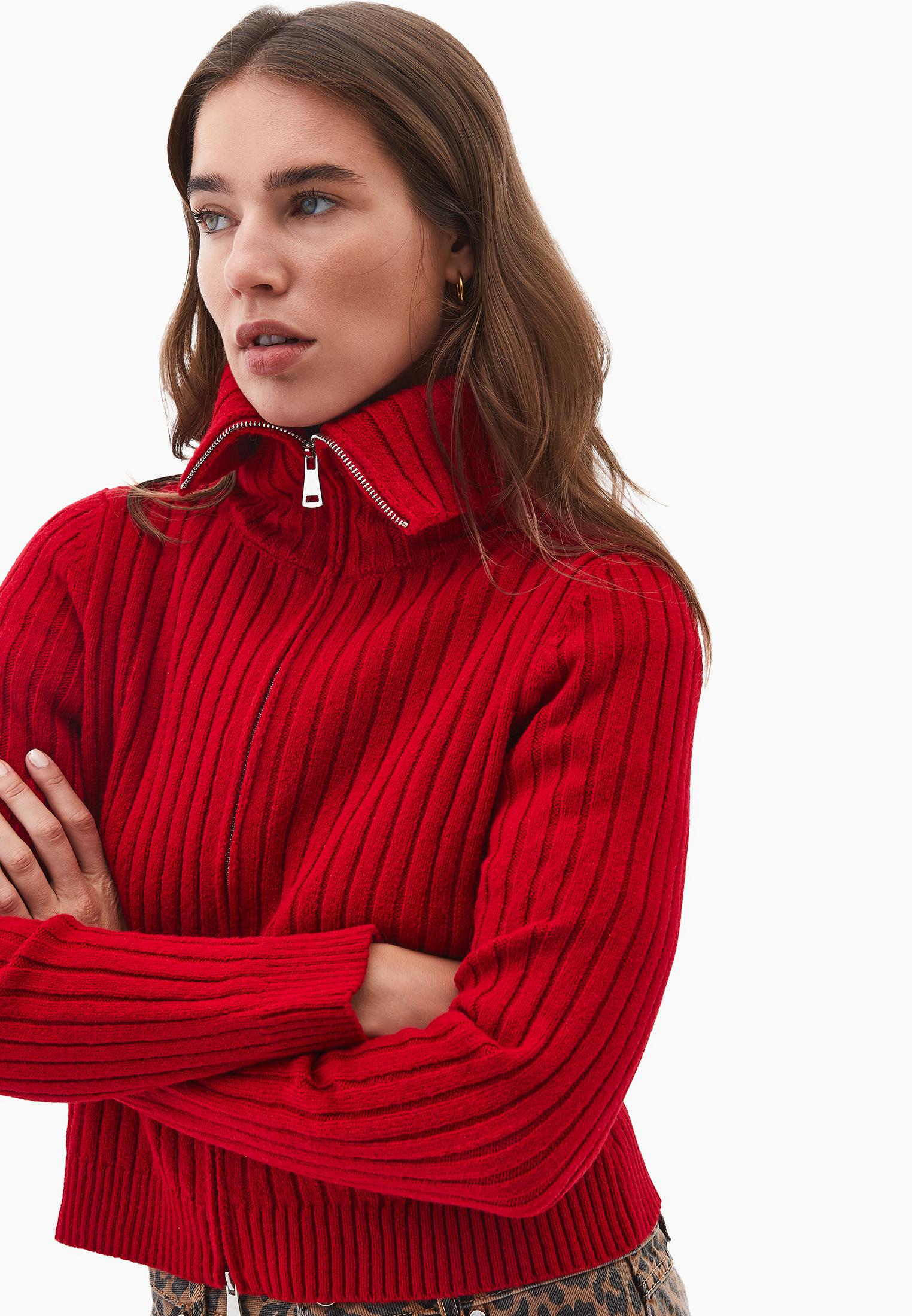 Soft Knit Cardigan With Raglan Sleeves - EMBOLDENED