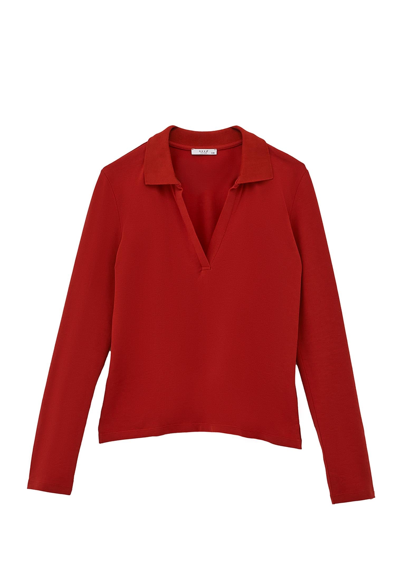 Standard Polo Collar T-Shirt With Slit Detail - EMBOLDENED