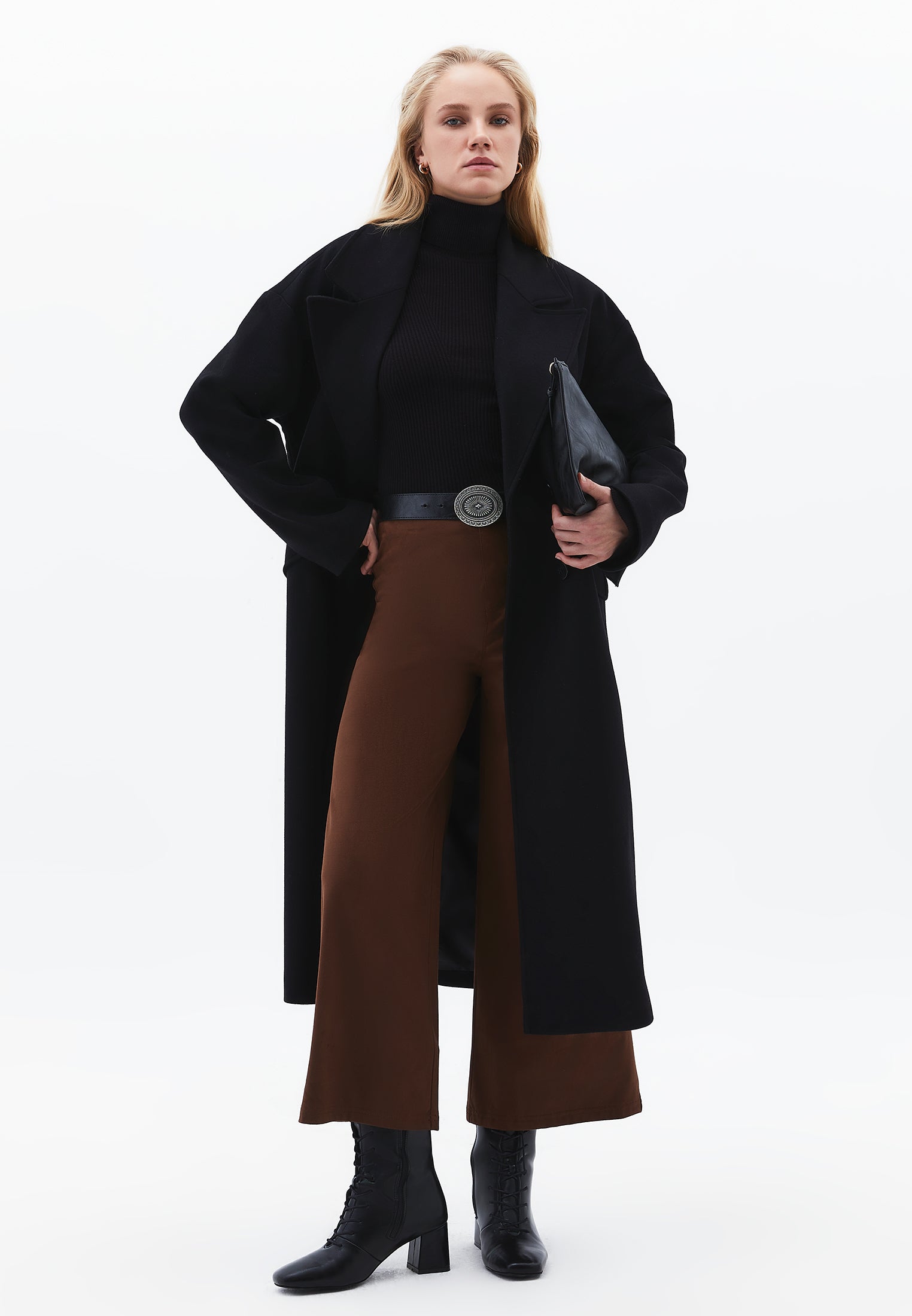 High Waist Wide Leg Trousers - EMPERADOR