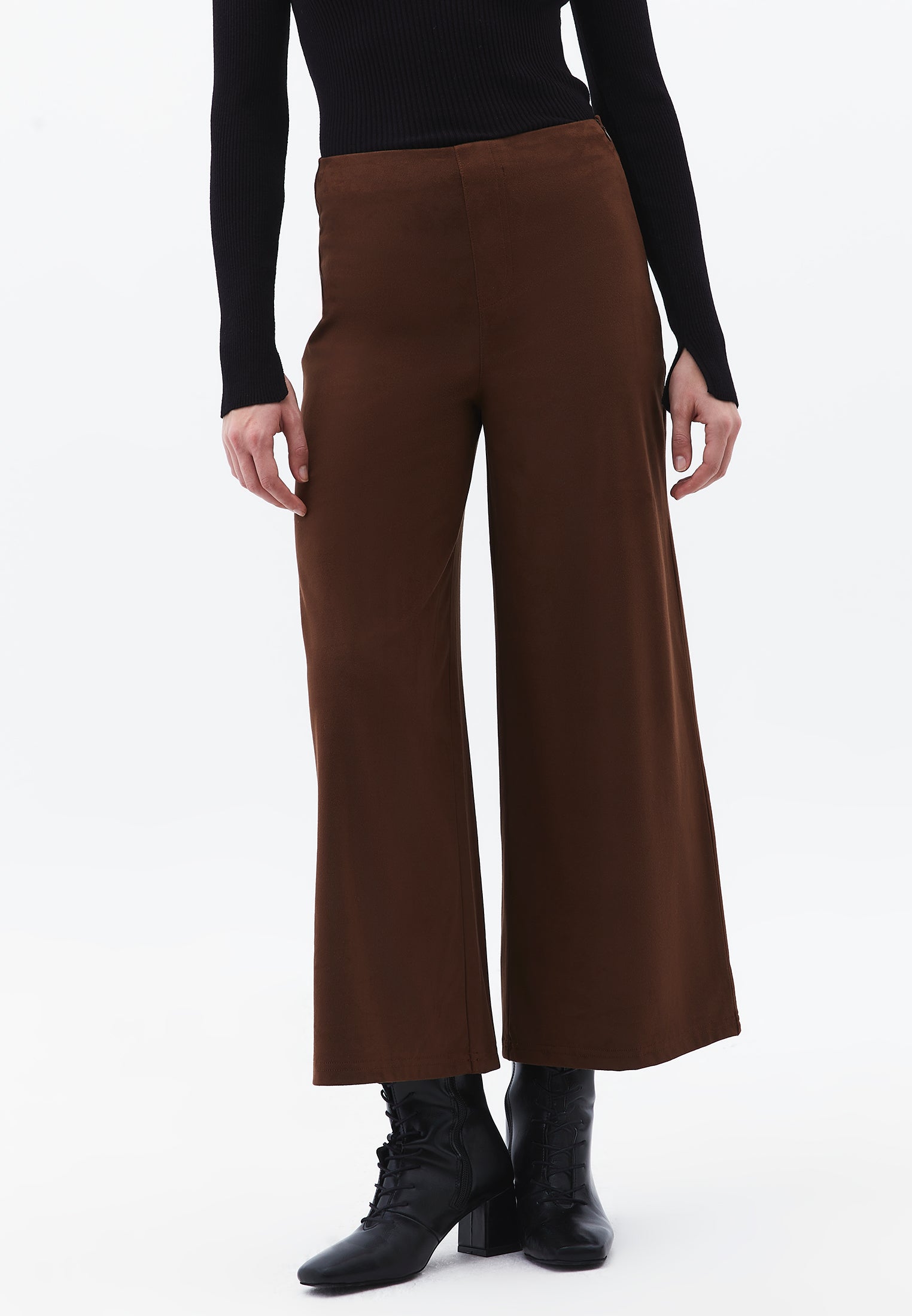High Waist Wide Leg Trousers - EMPERADOR