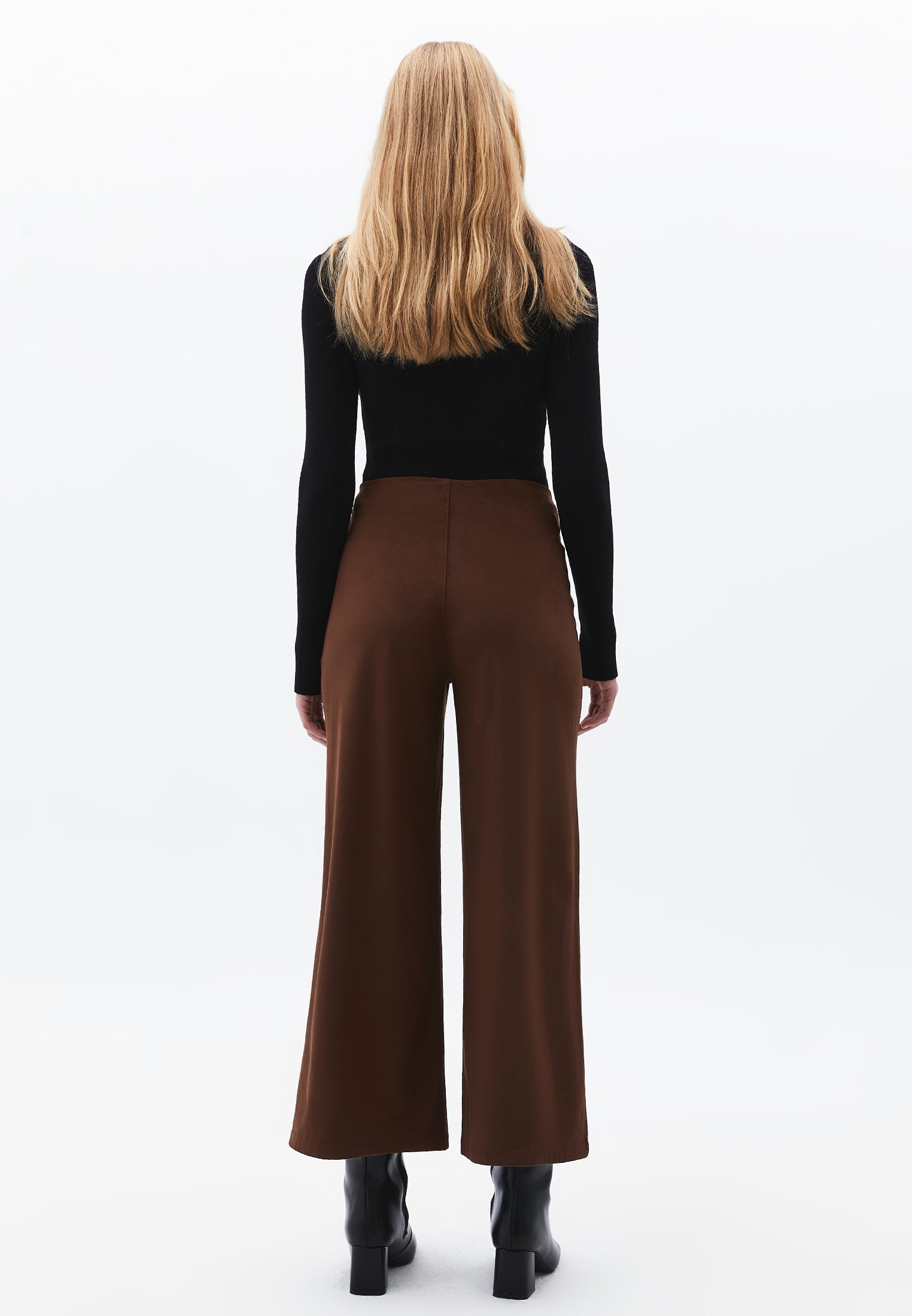 High Waist Wide Leg Trousers - EMPERADOR