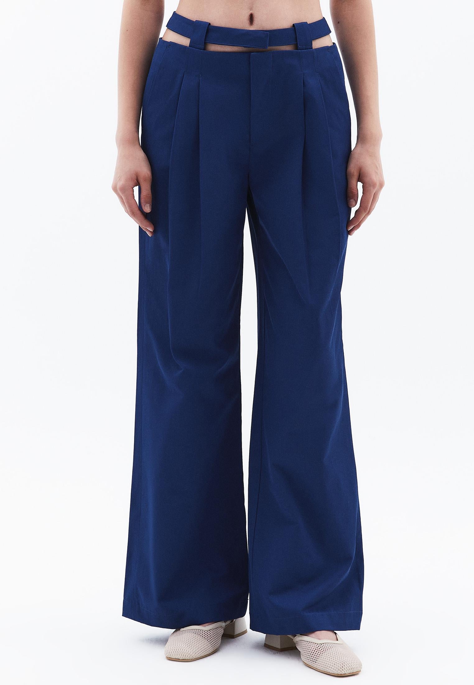 Wide Leg Pants - ESTATE BLUE