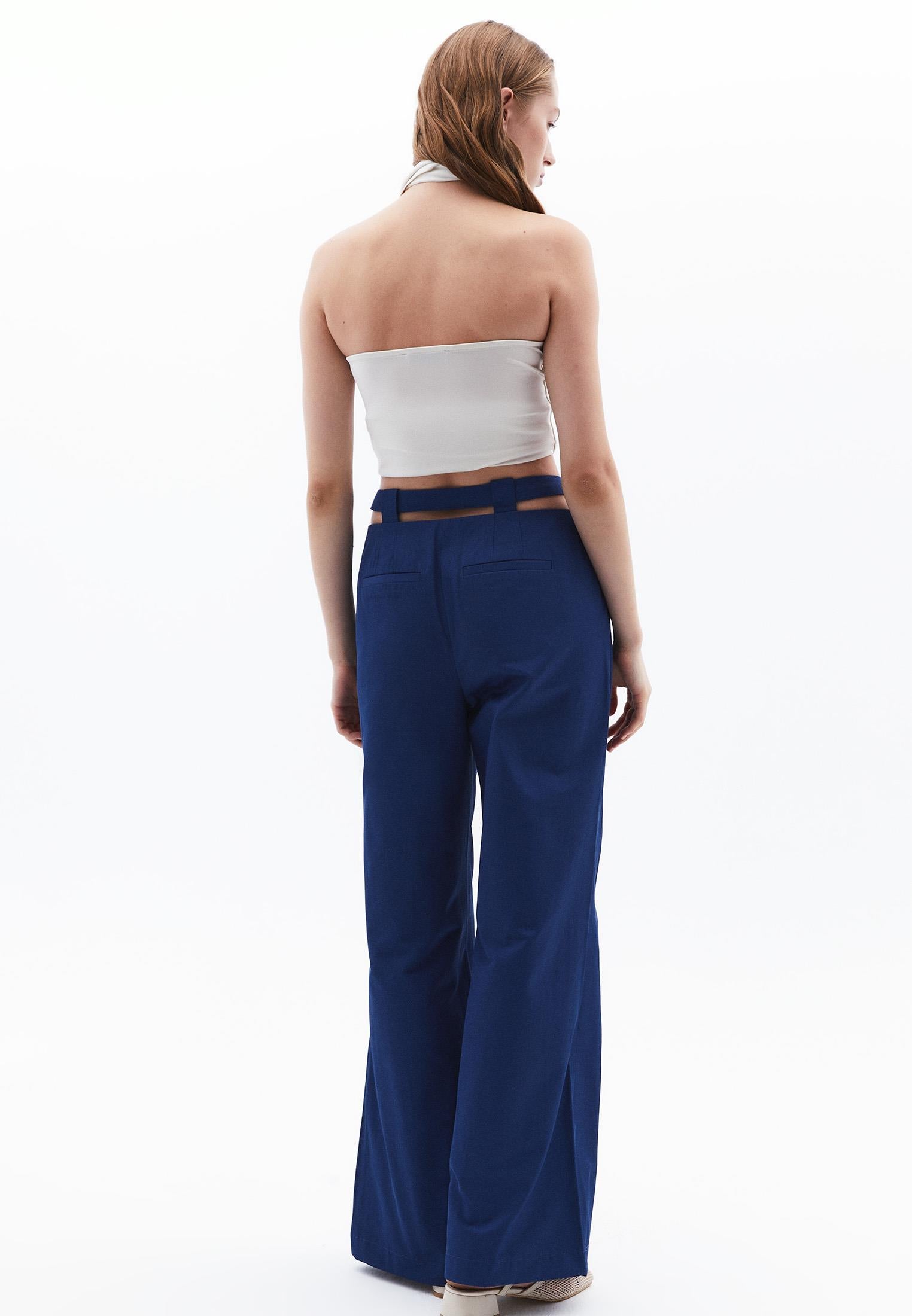 Wide Leg Pants - ESTATE BLUE