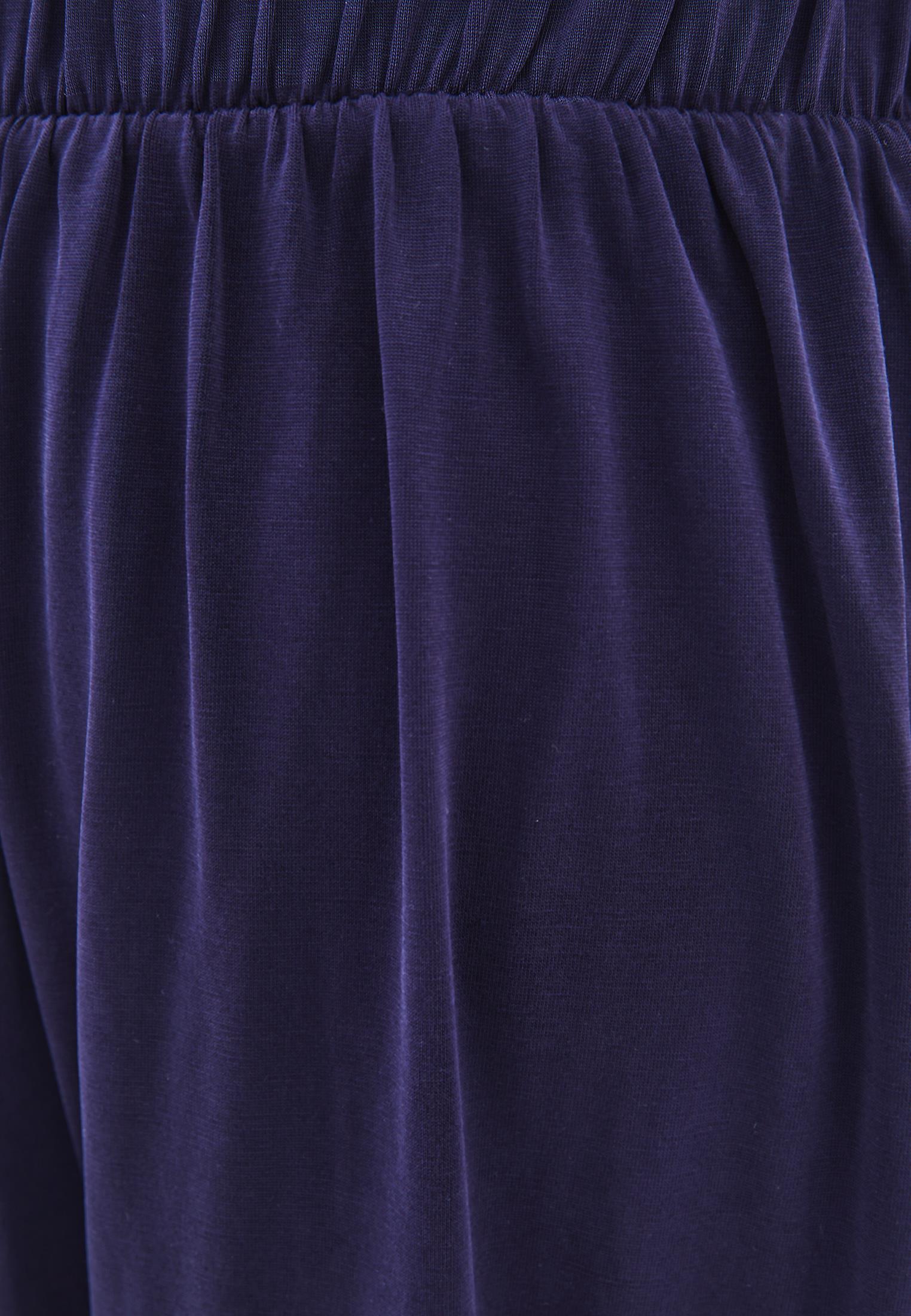 Balloon Form Midi Skirt - EVENING BLUE