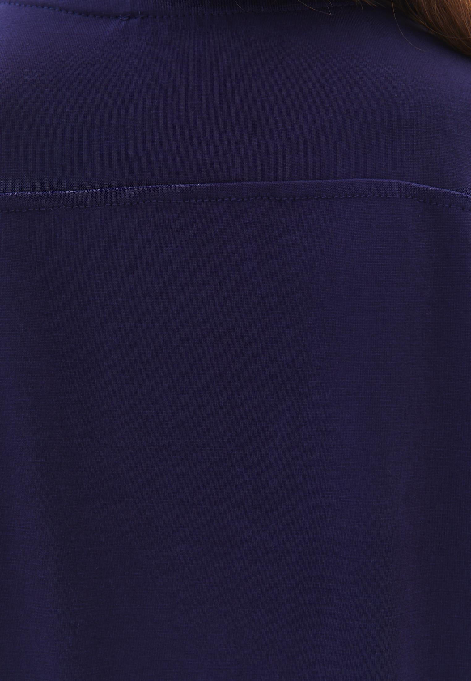 Crew Neck Short Sleeve T-Shirt - EVENING BLUE