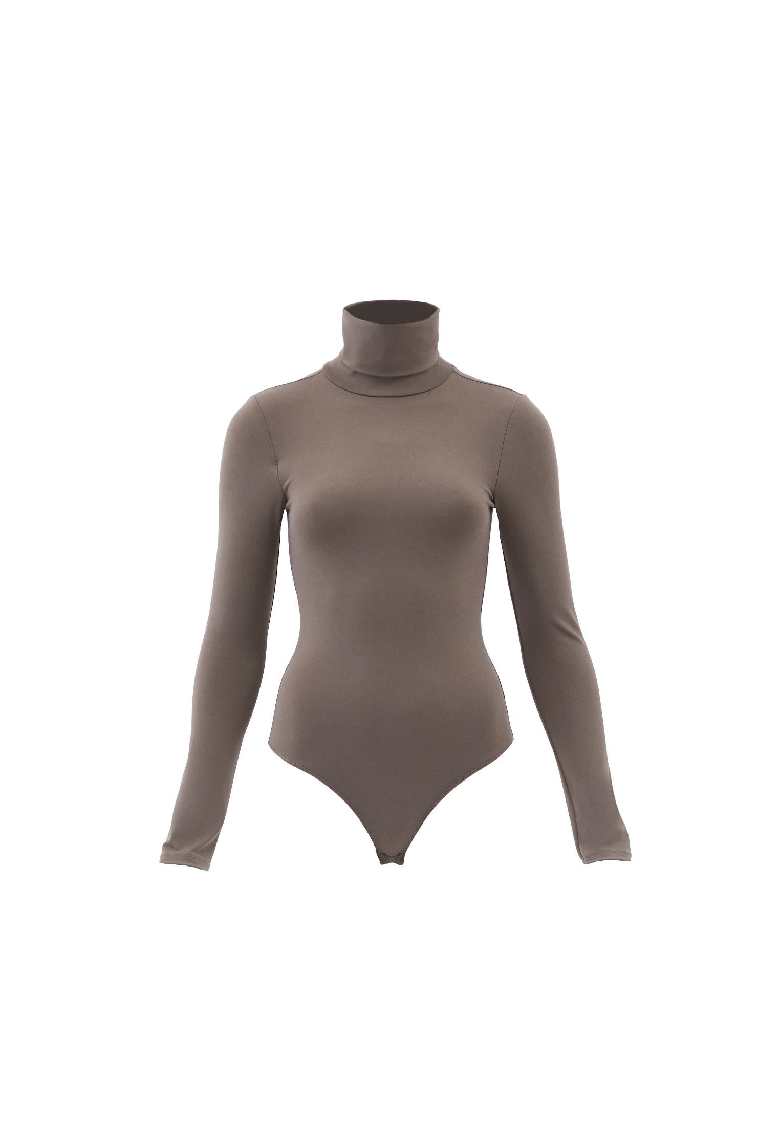 Turtleneck Long Sleeve Bodysuit - FALCON