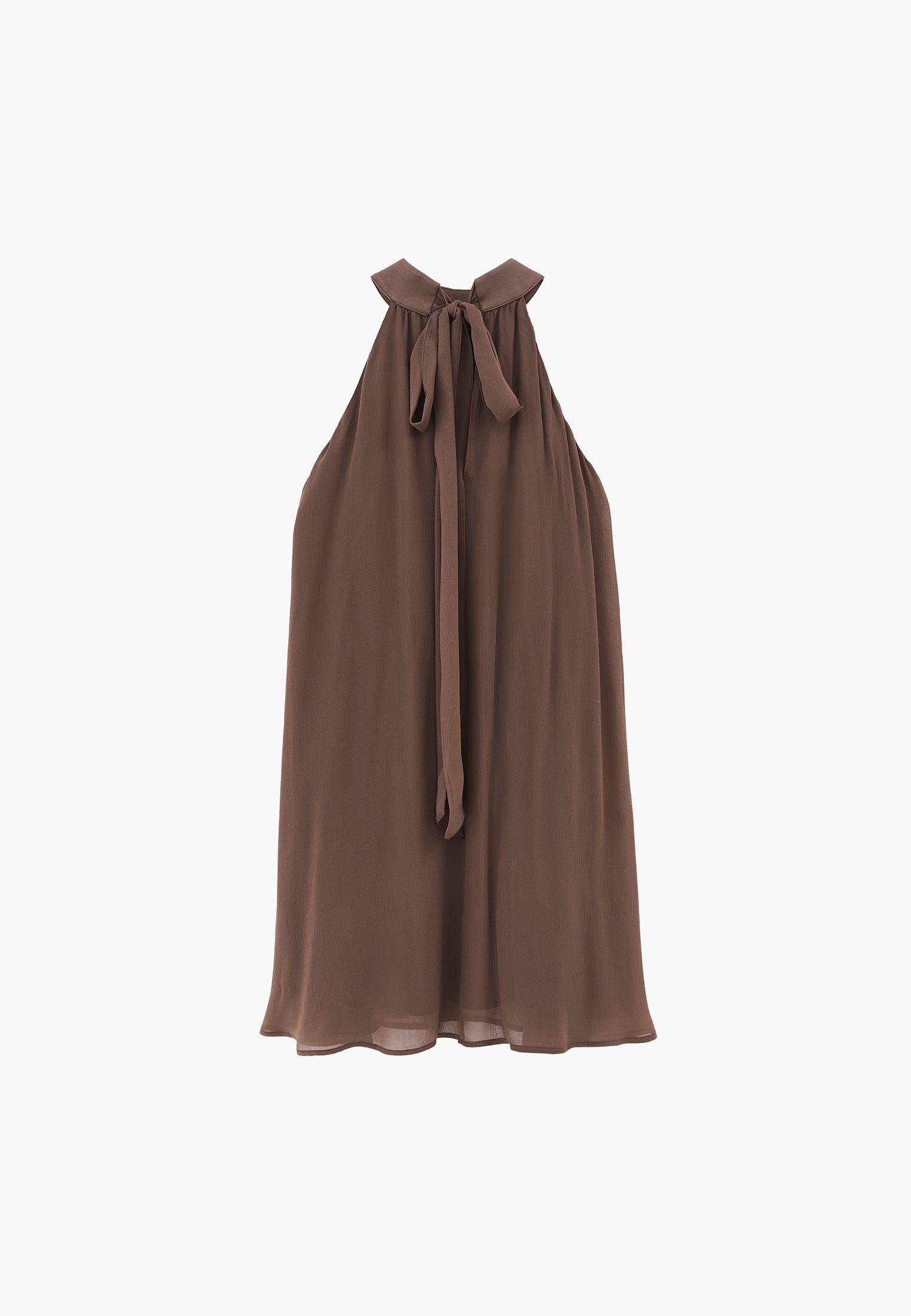 Halterneck Tie Short Women's Dress - FALCON