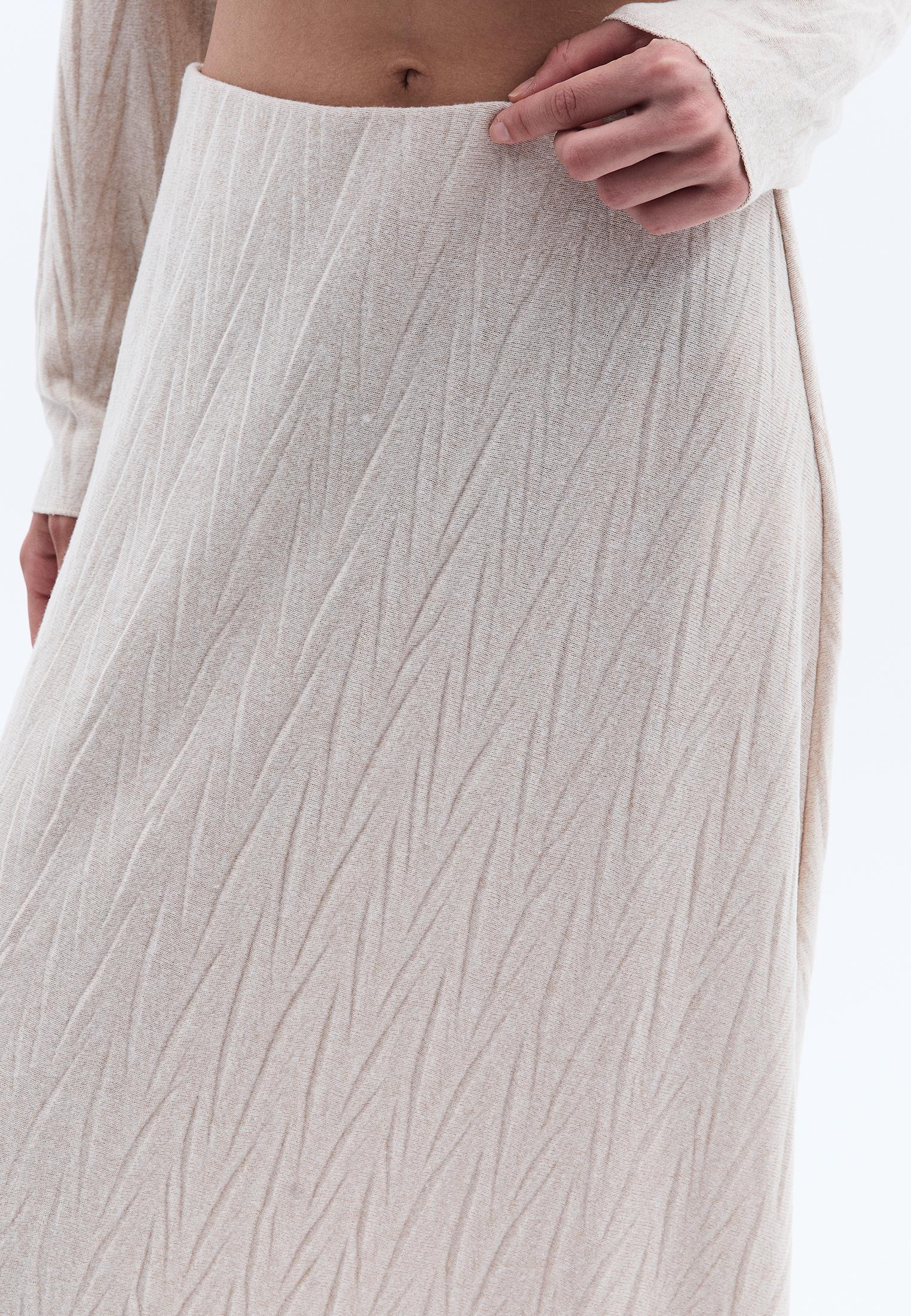 Midi Flared Skirt - FEATHER GRAY