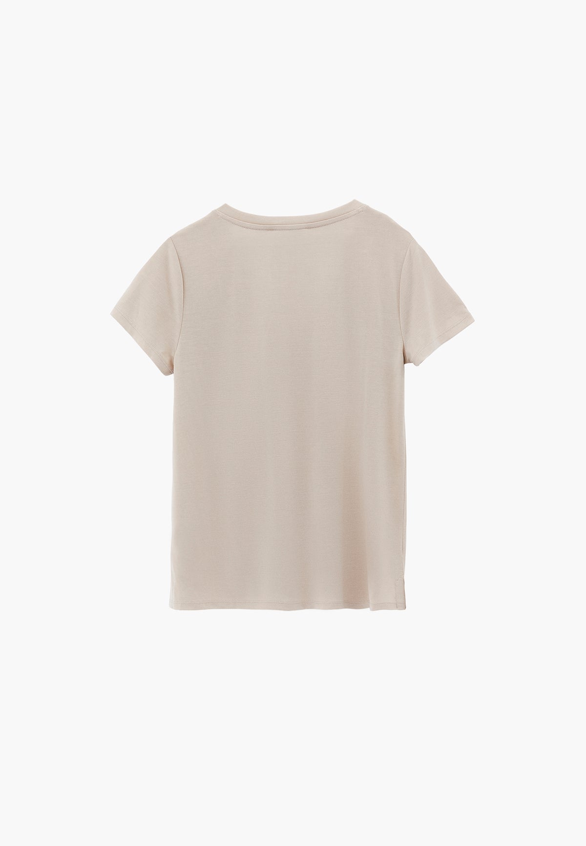 V Neck T-Shirt - FEATHER GRAY