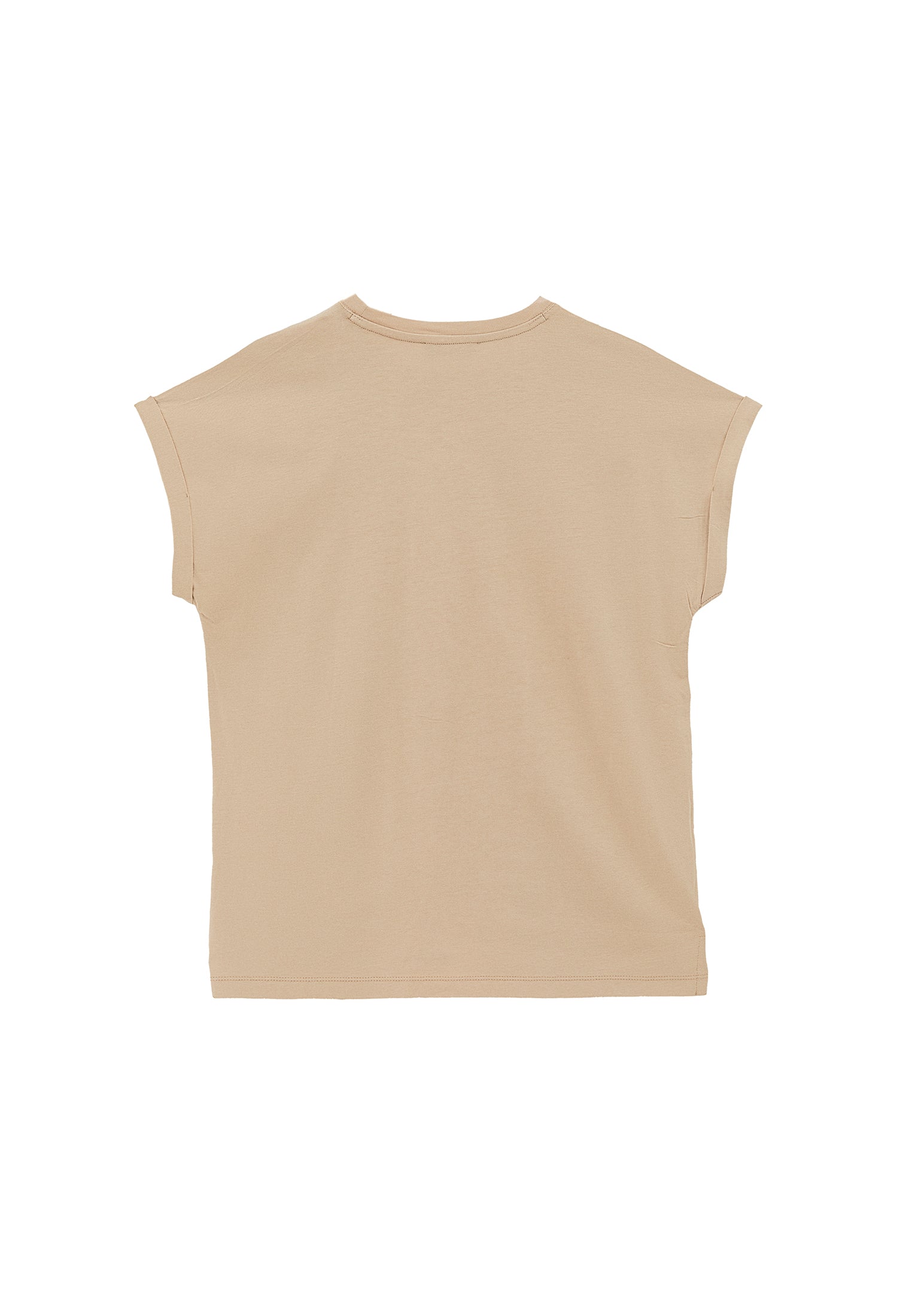Boat Neck Loose Fit Short Sleeve T-Shirt - FEATHER GRAY