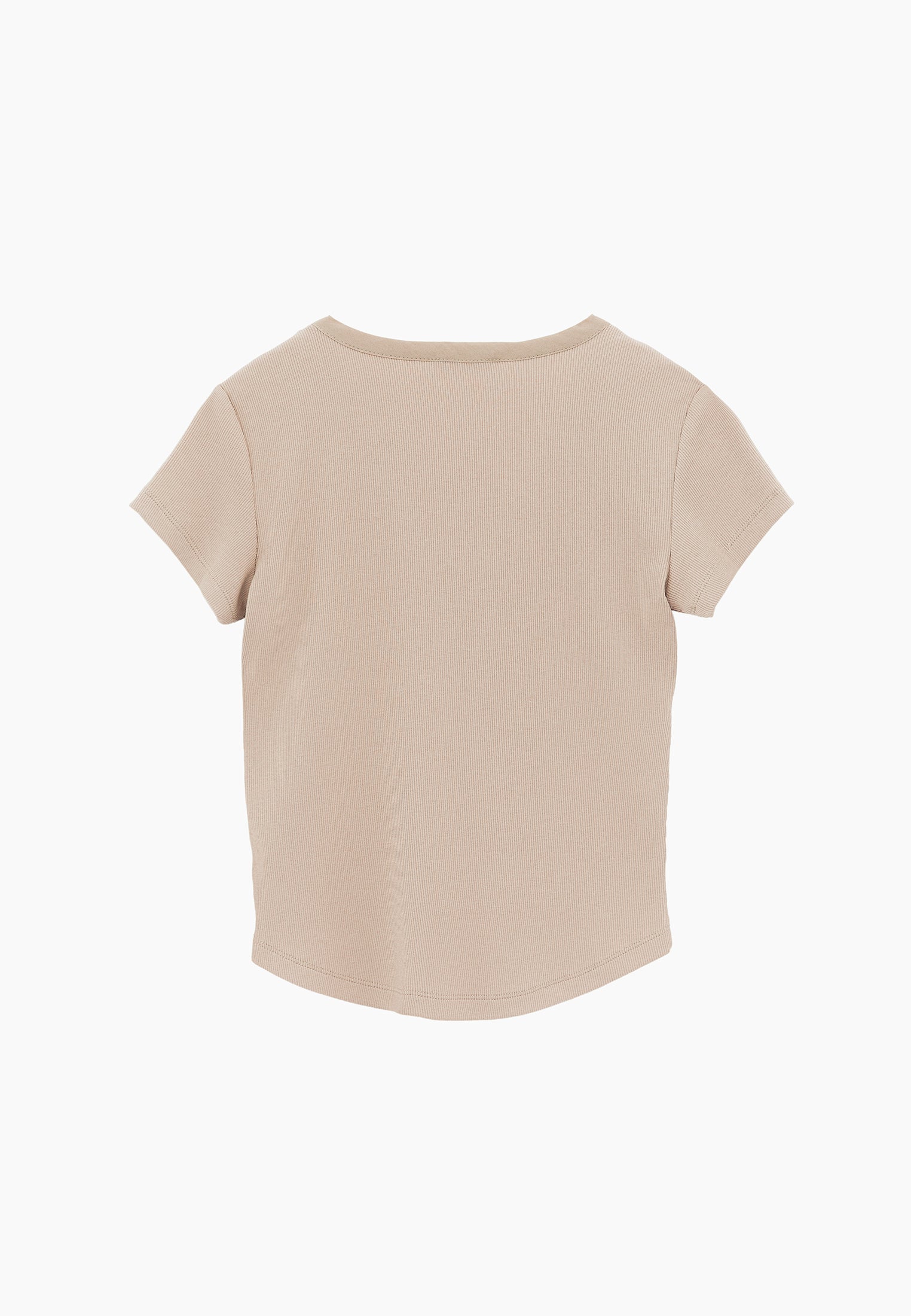 V Neck Slim Fit T-Shirt - FEATHER GRAY
