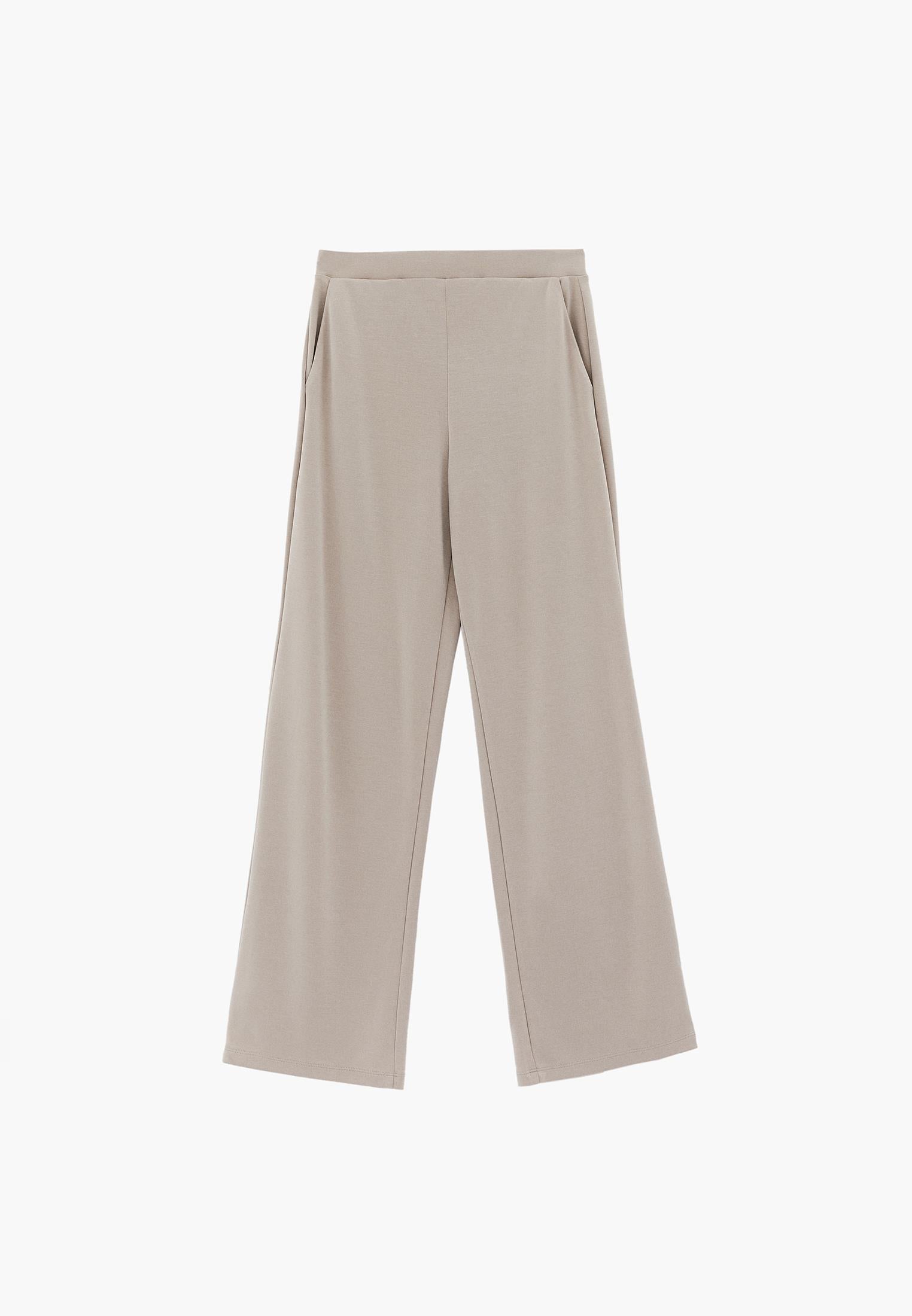 Straight Leg High Waist Sweatpant - FEATHER GRAY