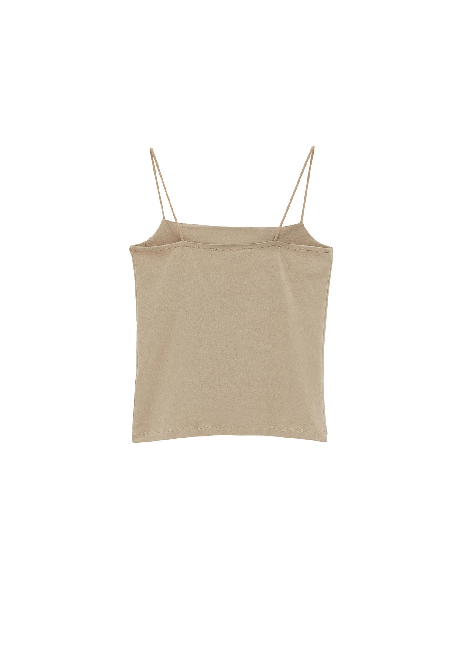 Wide Neck Tank Top - FEATHER GRAY