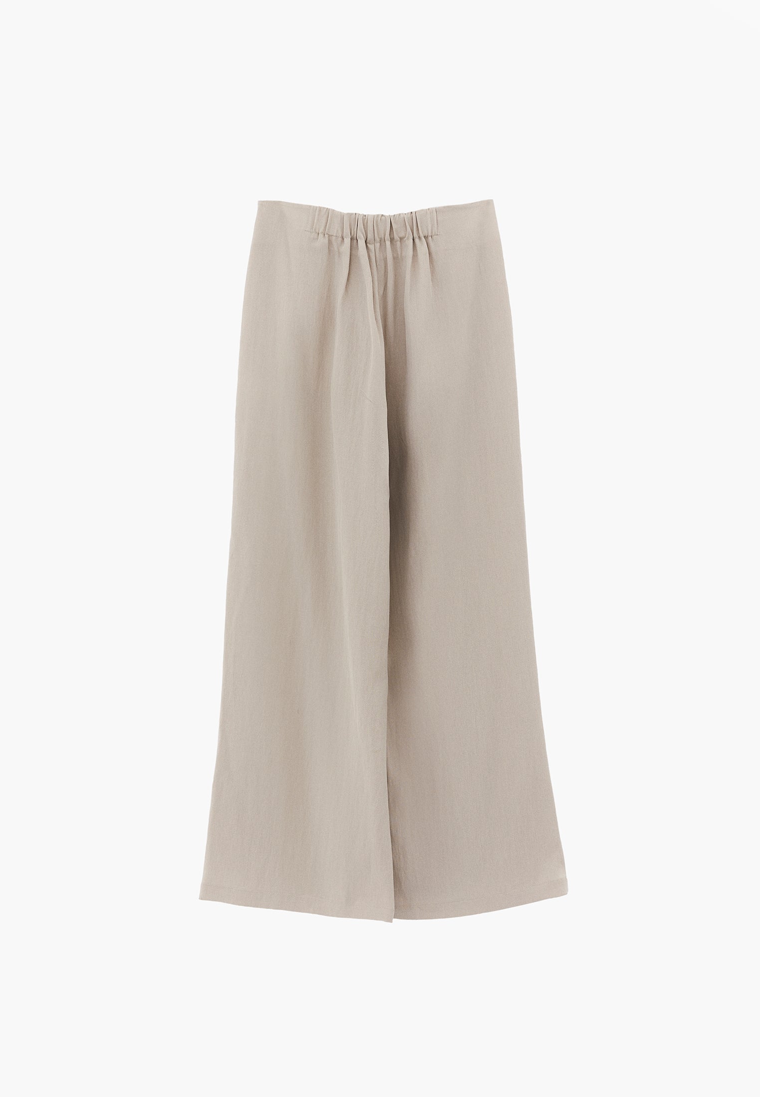 Pleated Ultra High Waist Wide Leg Pants - FEATHER GRAY