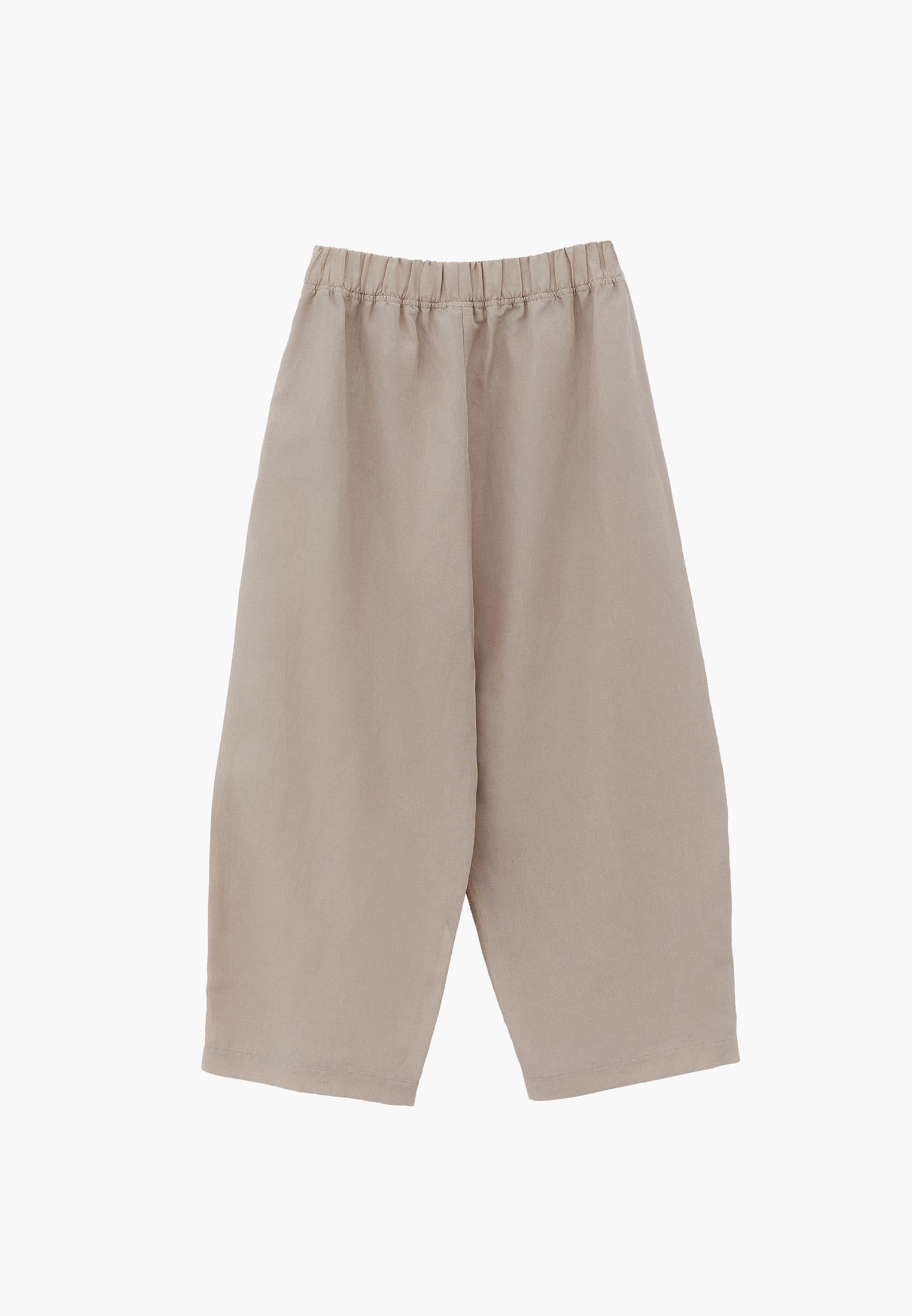 High Waist Carrot Leg Balloon Pants - FEATHER GRAY