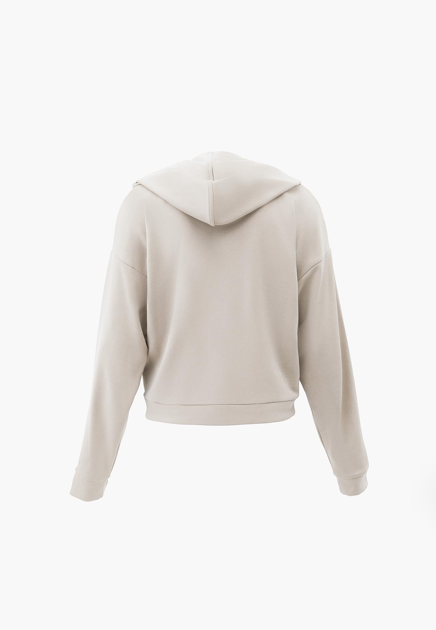 Long Sleeved Sweatshirt With Pocket Detail - FEATHER GRAY