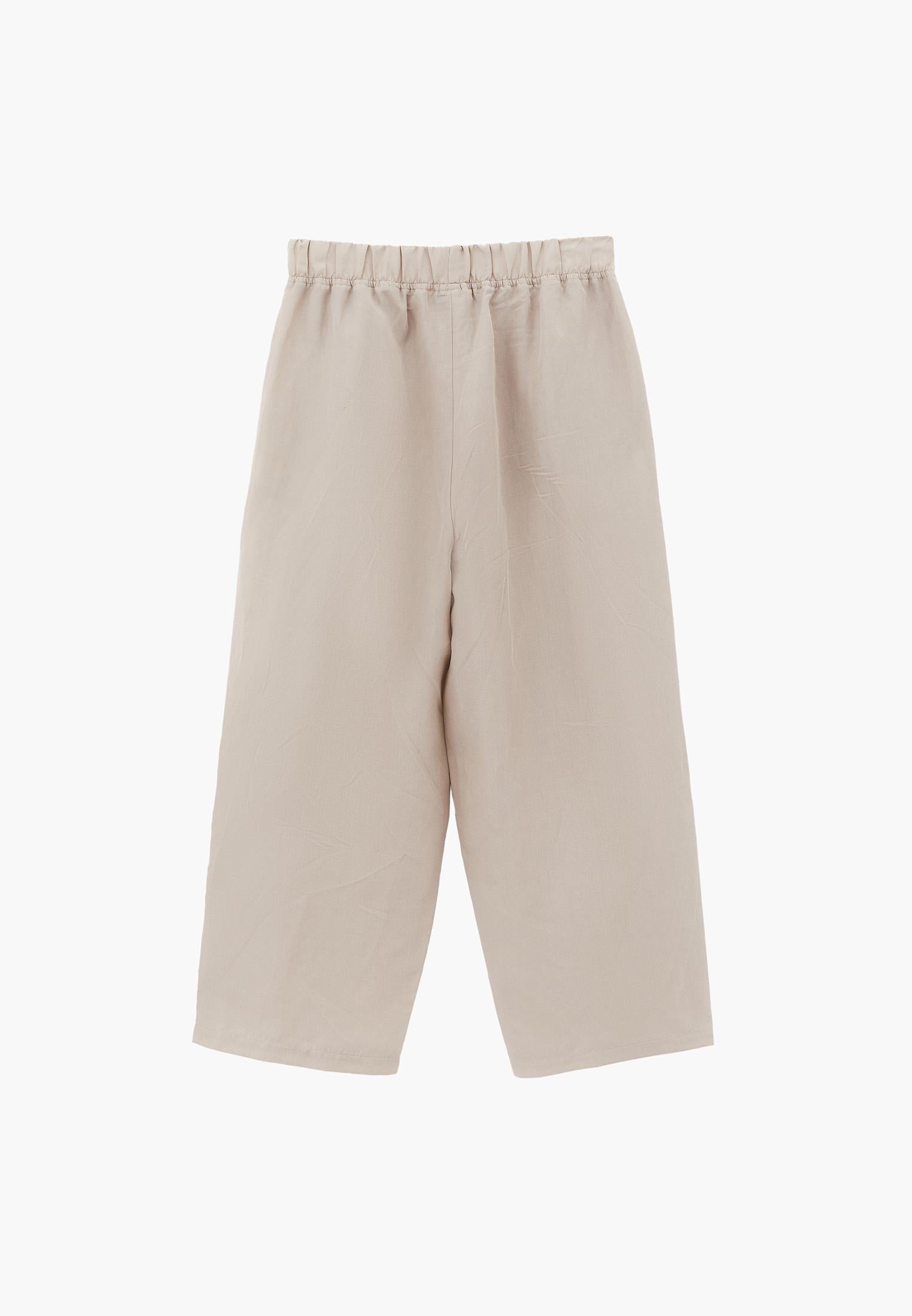 Balloon Form Elastic High Waist Carrot Pants - FEATHER GRAY