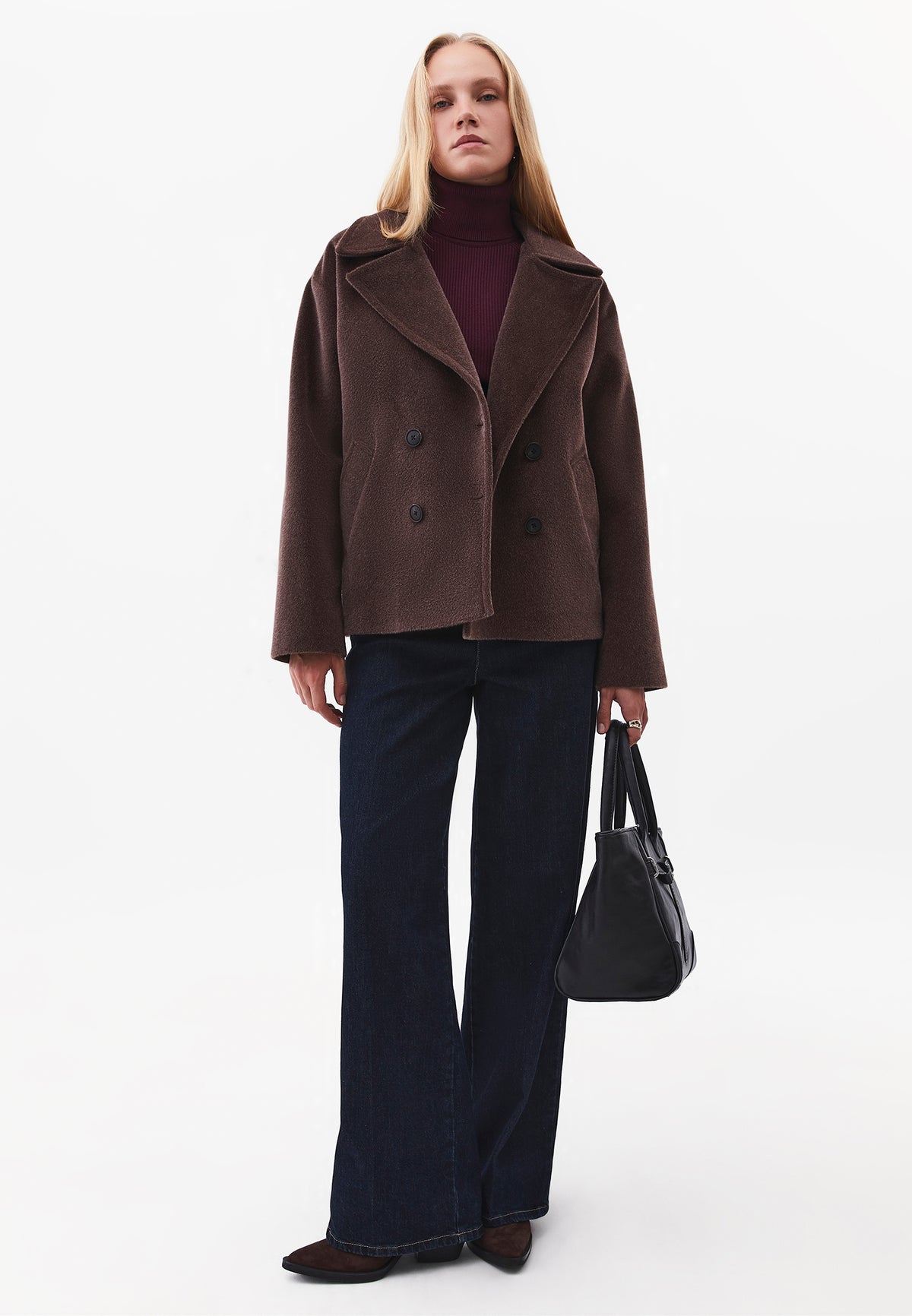 Turtleneck Raglan Sleeve Knitwear - FIG
