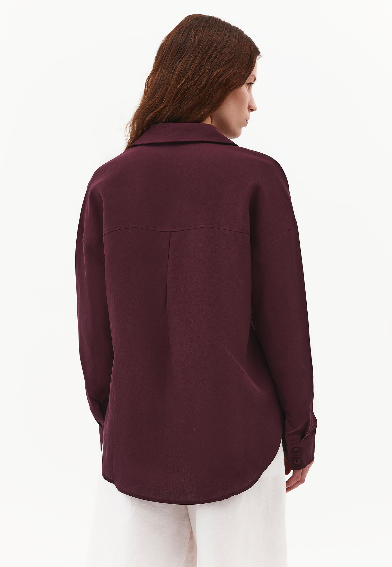 Loose Fit Button Detailed Long Sleeve Shirt - FIG