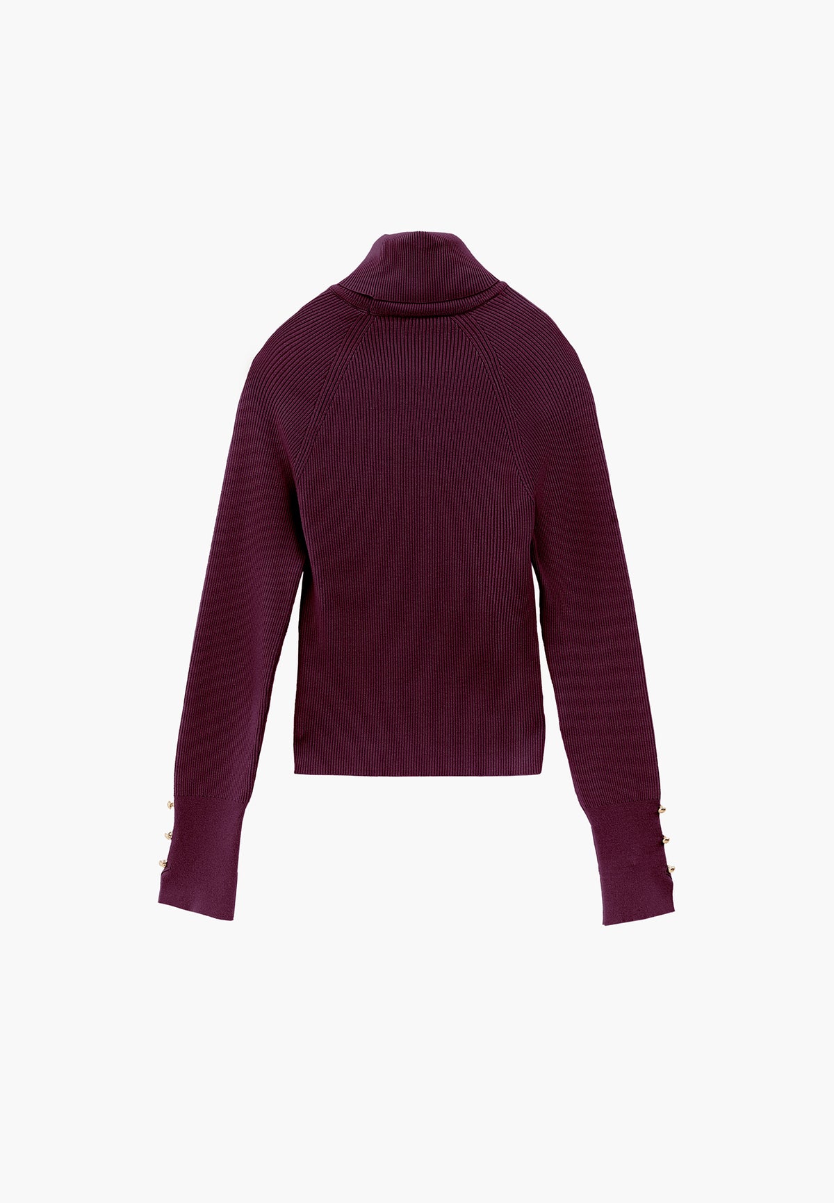 Turtleneck Raglan Sleeve Knitwear - FIG