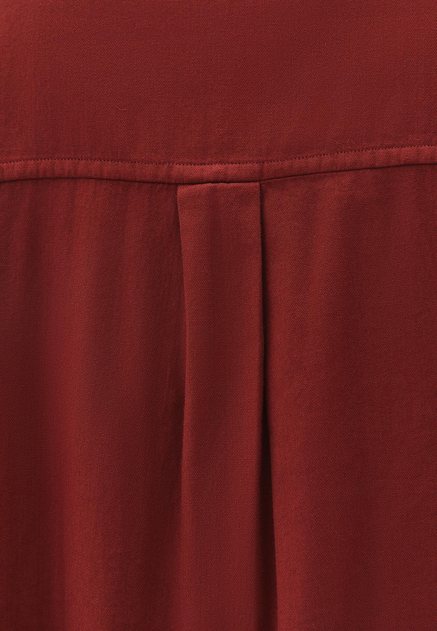 Buttoned Shirt Collar Oversize Shirt - FIRED BRICK