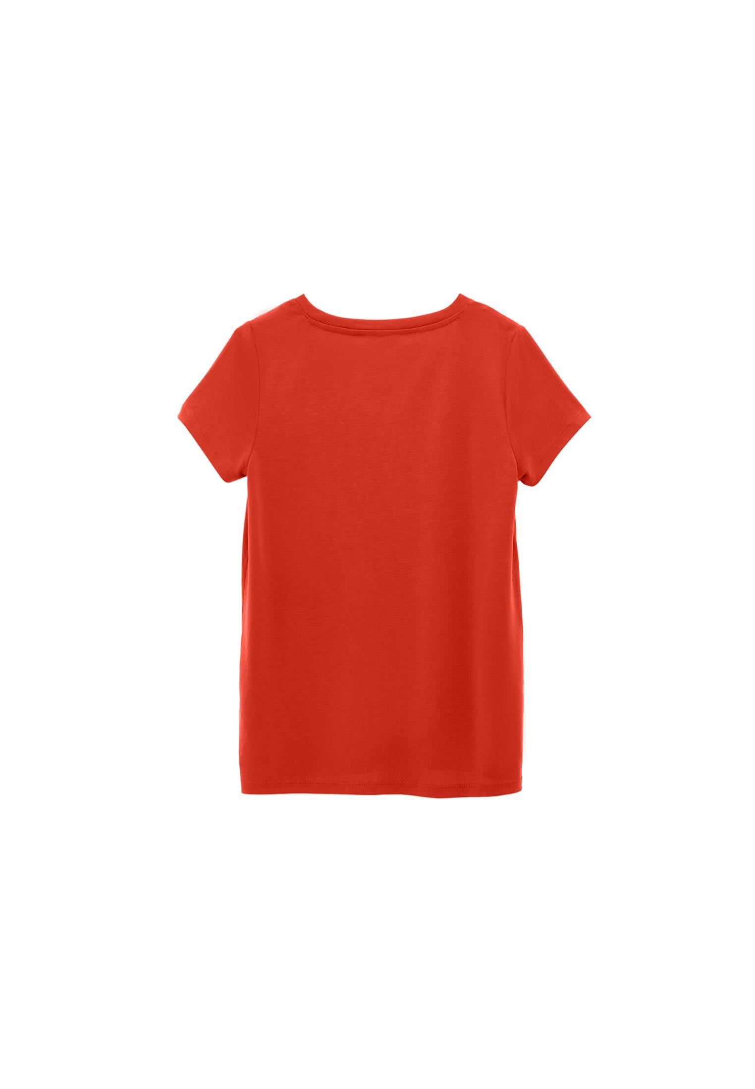 V Neck Loose Fit T-Shirt - FIRE WHIRL