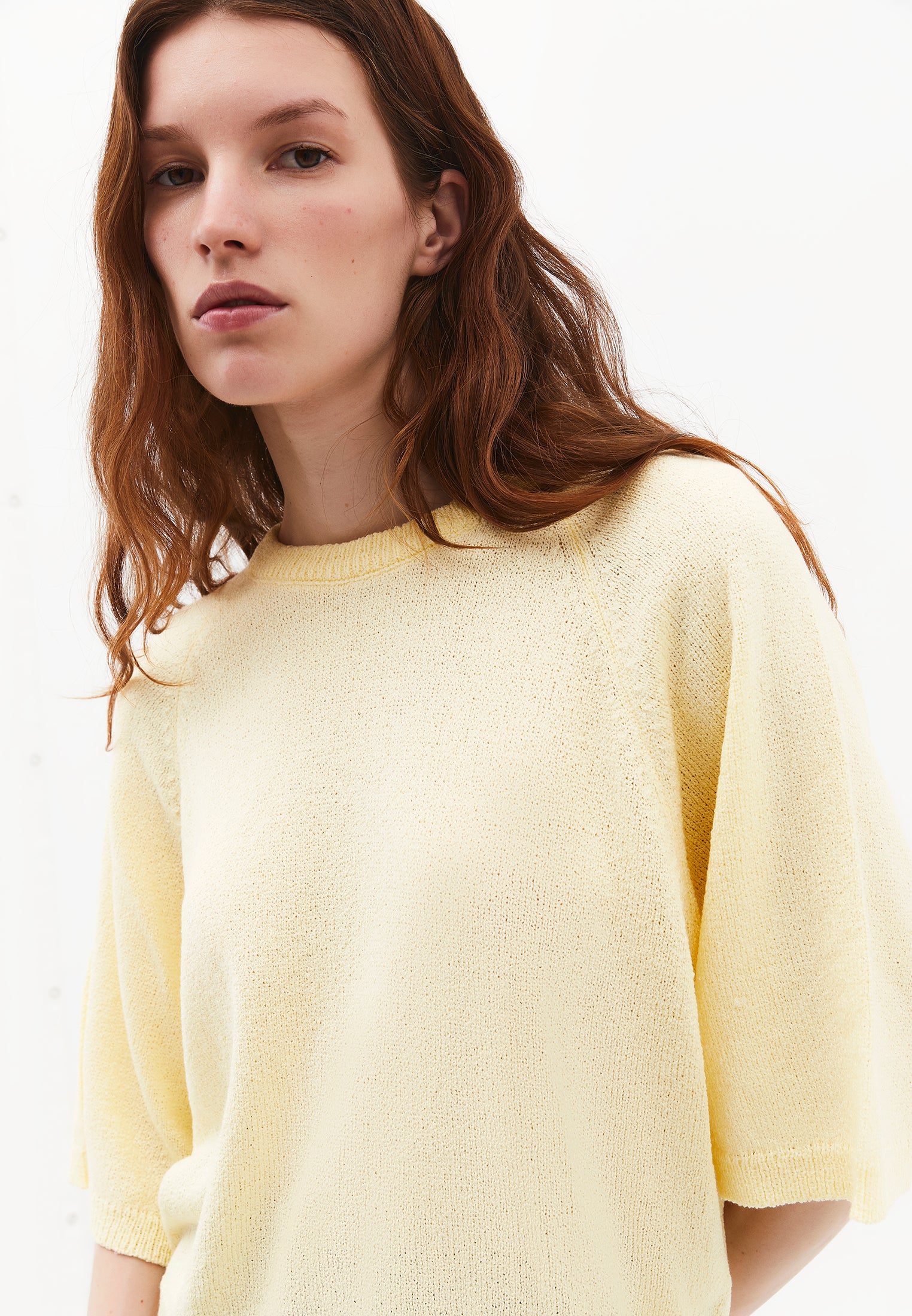 Crew Neck Raglan Sleeve Sweater - FLAN