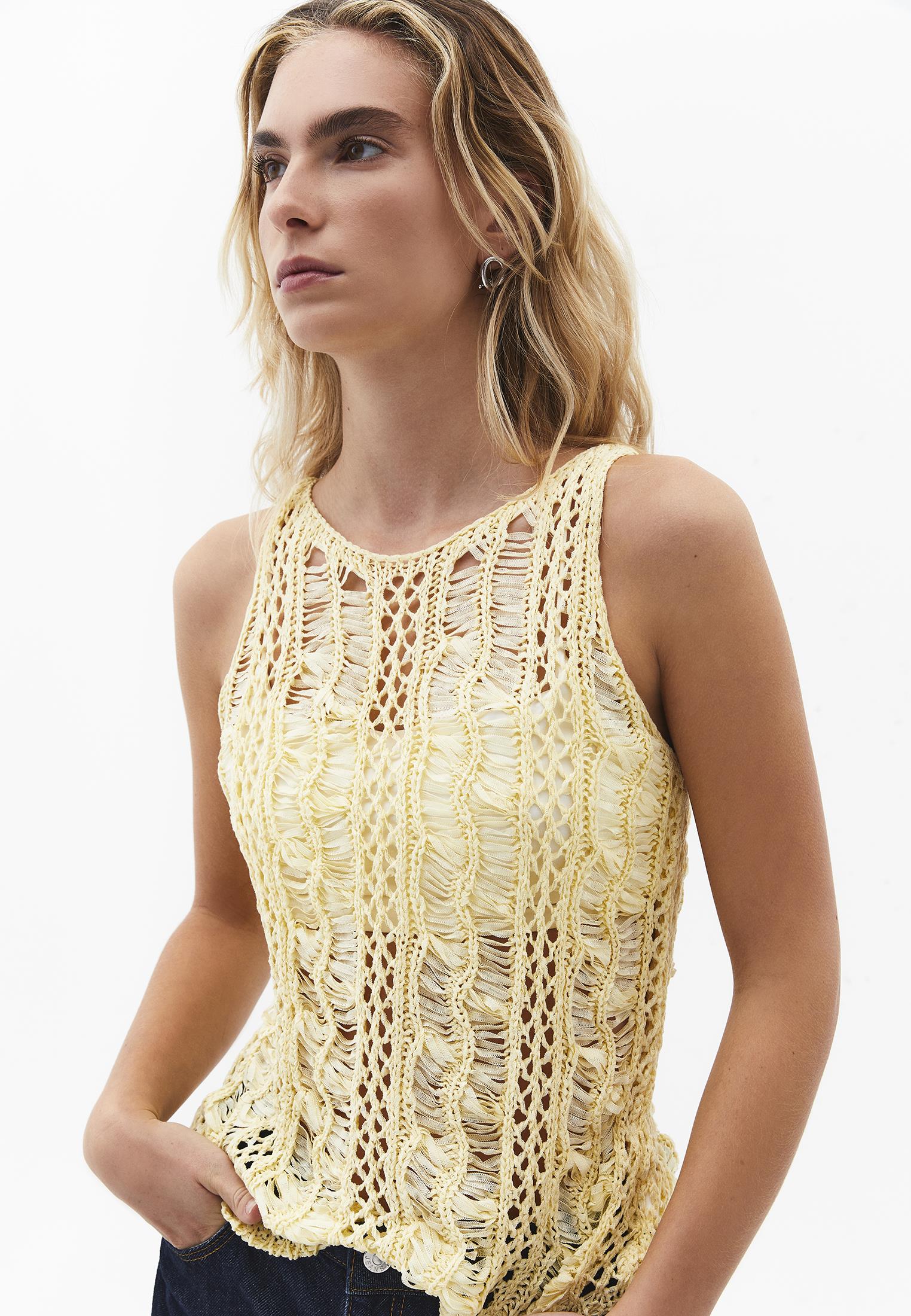 Sleeveless Ajour Tank Top - FLAN
