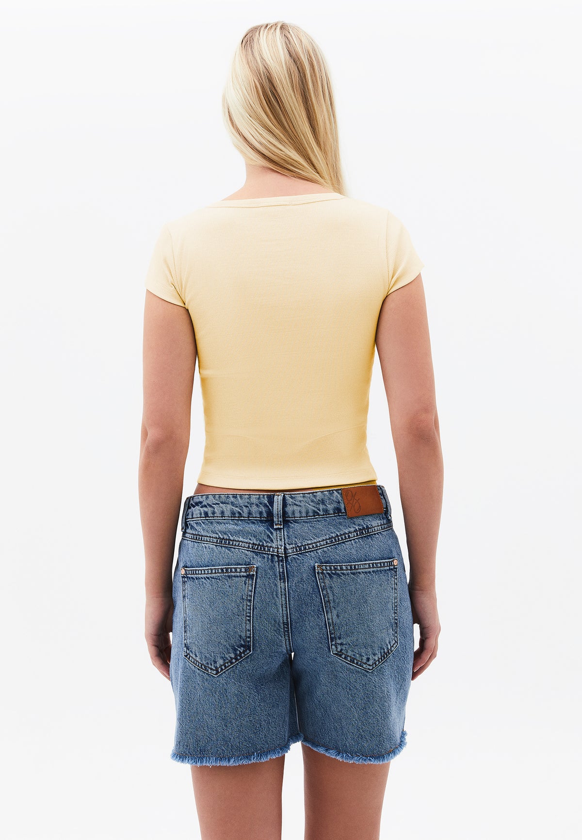 U Neck Bodycon T-Shirt - FLAN