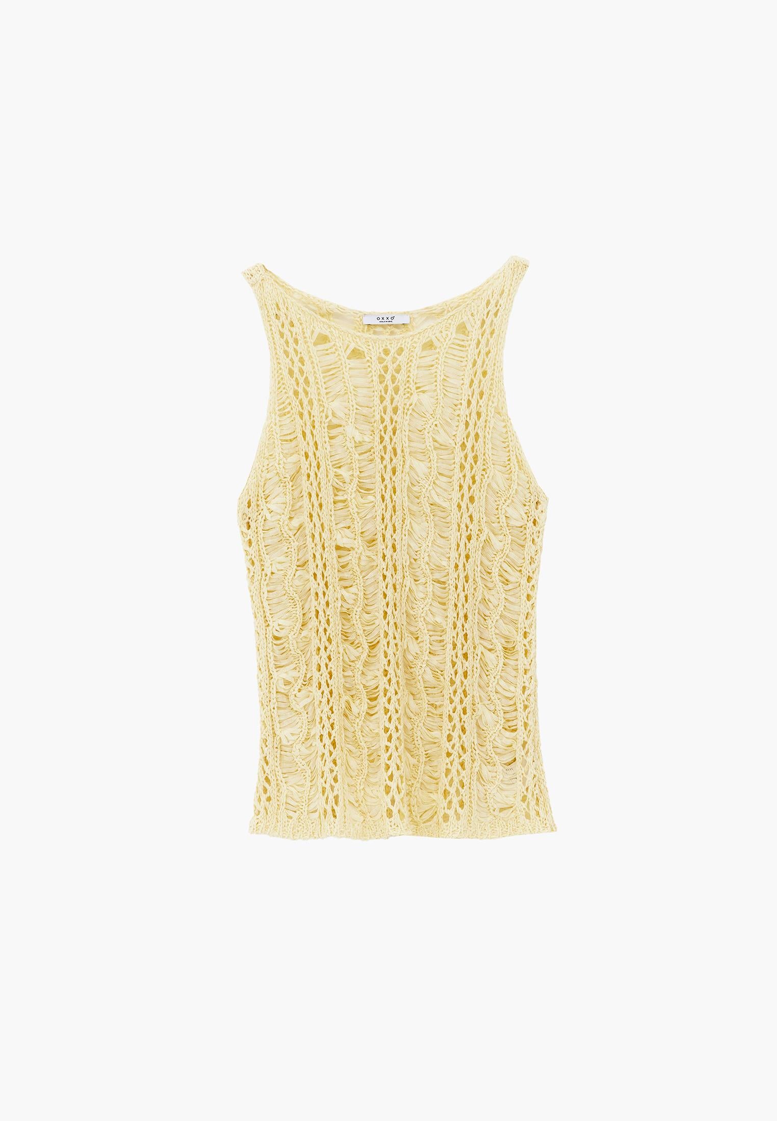 Sleeveless Ajour Tank Top - FLAN