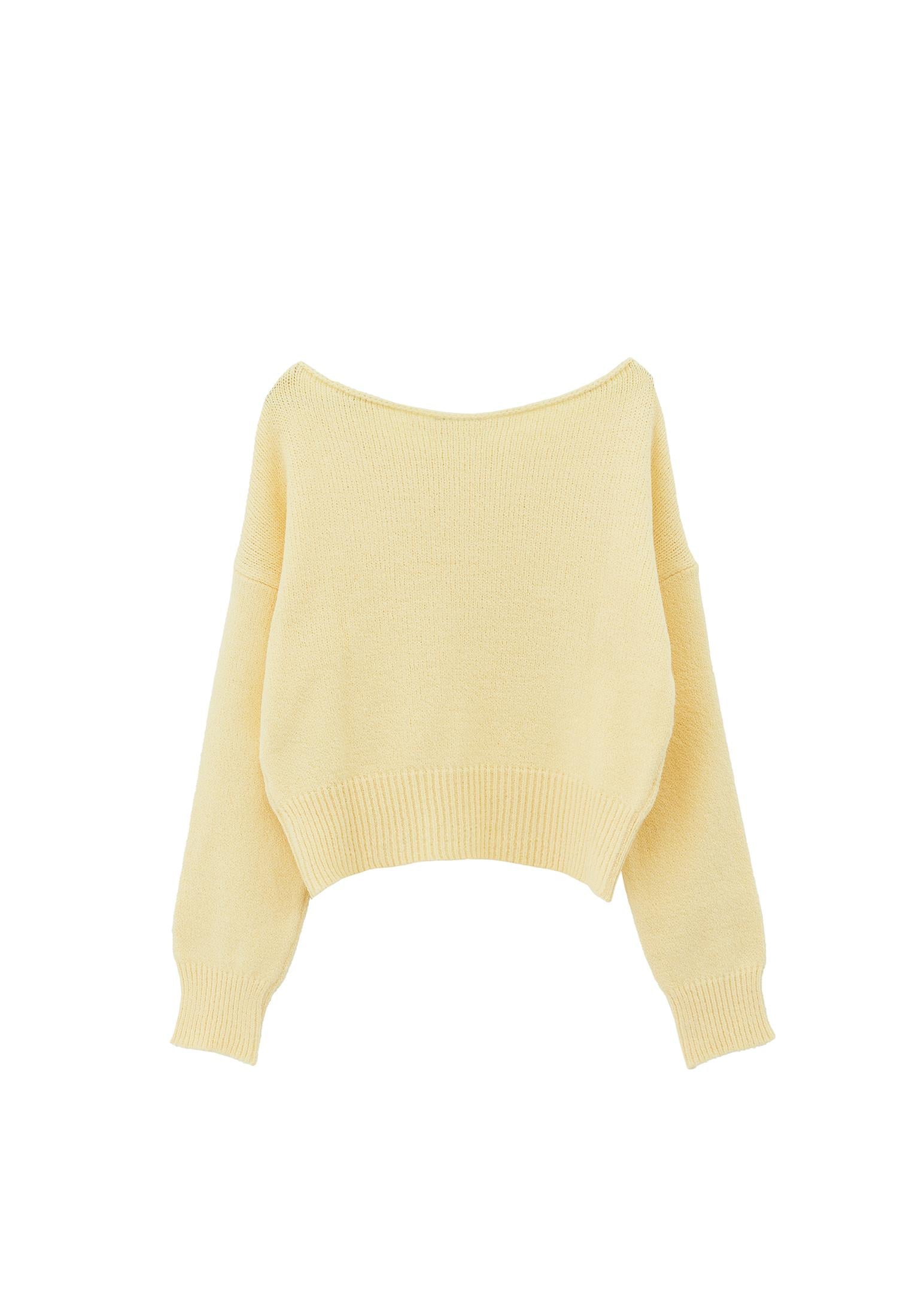 Boat Neck Sweater - FLAN