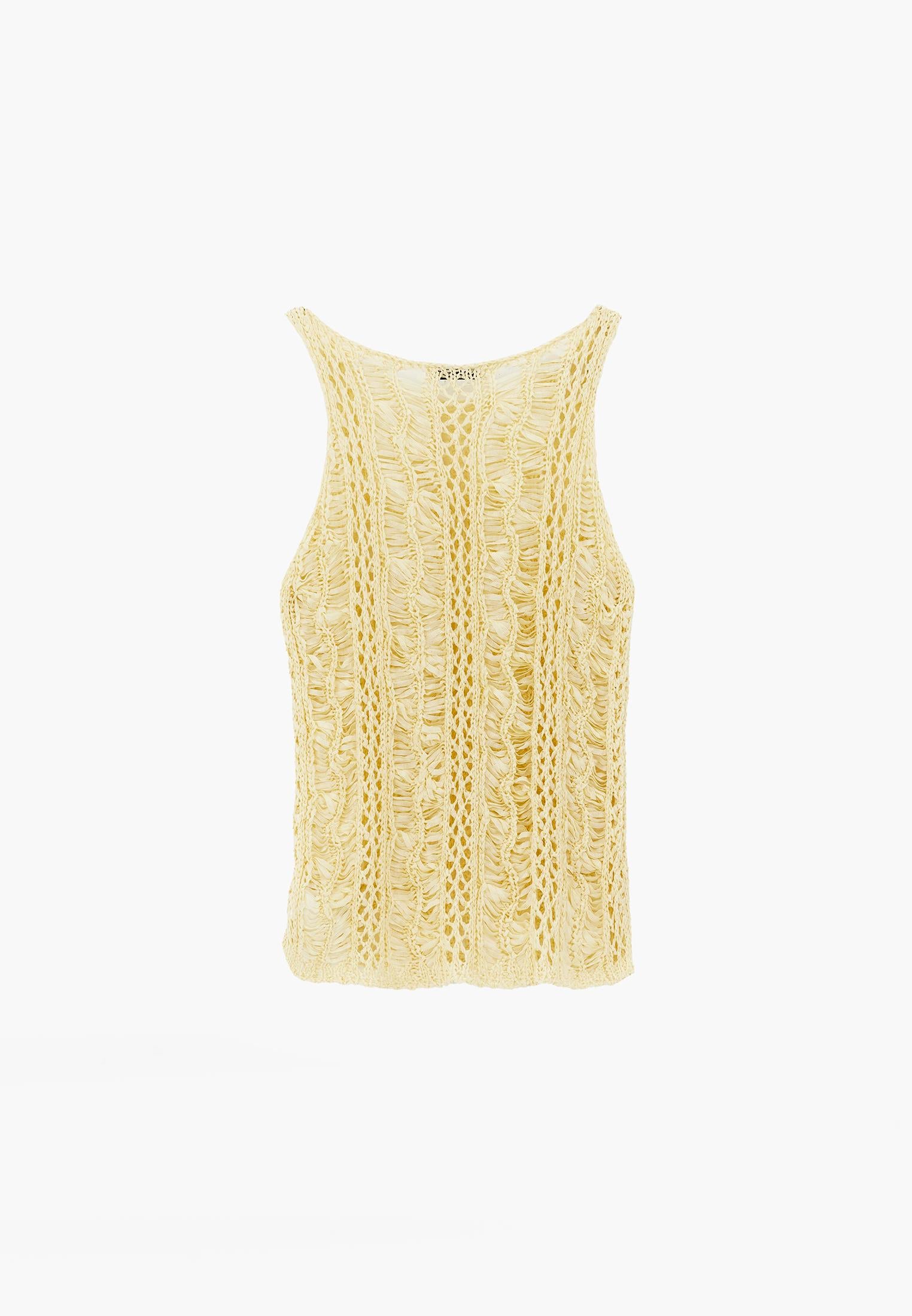 Sleeveless Ajour Tank Top - FLAN