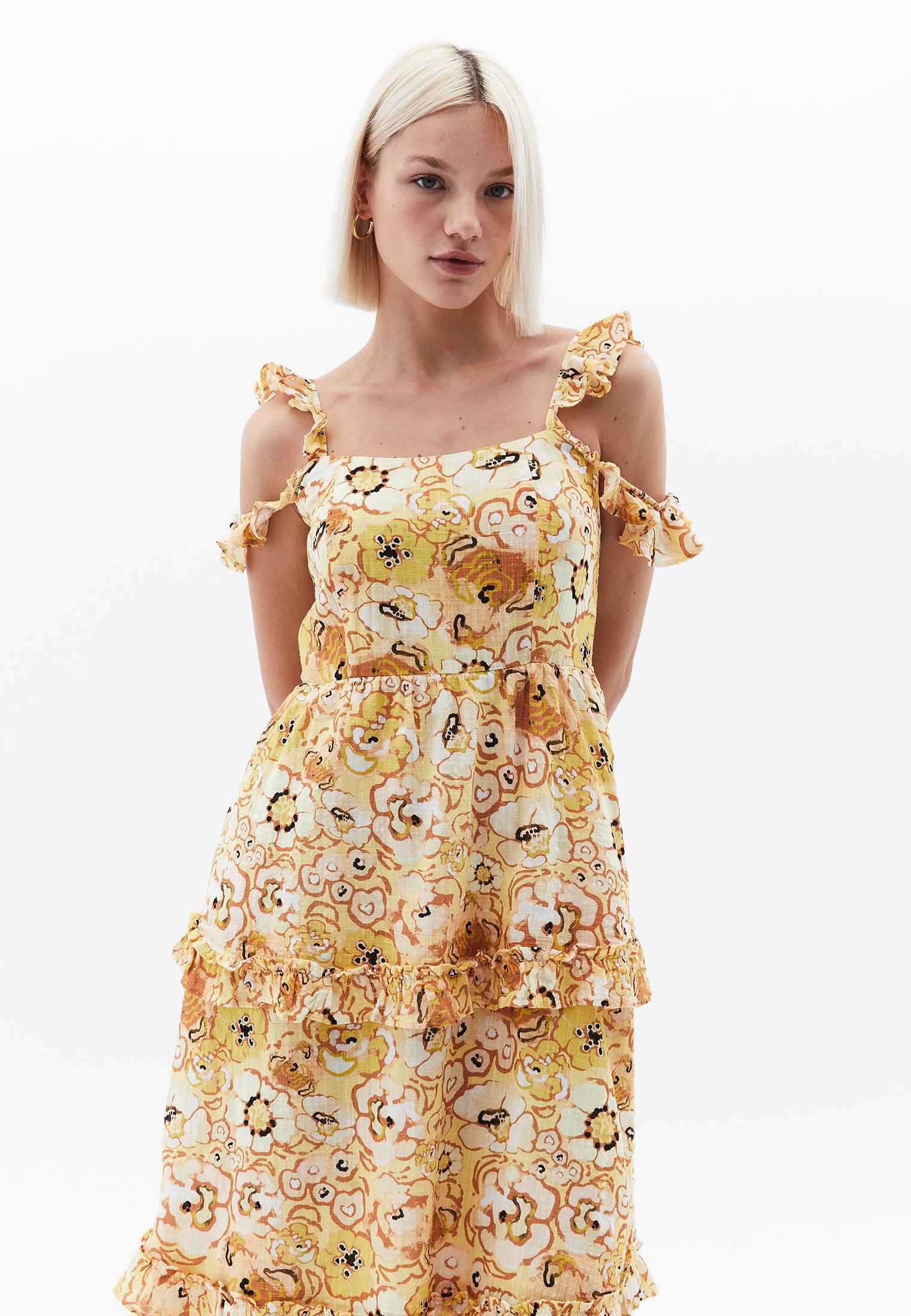 A-Line Dress - FLORAL COMB