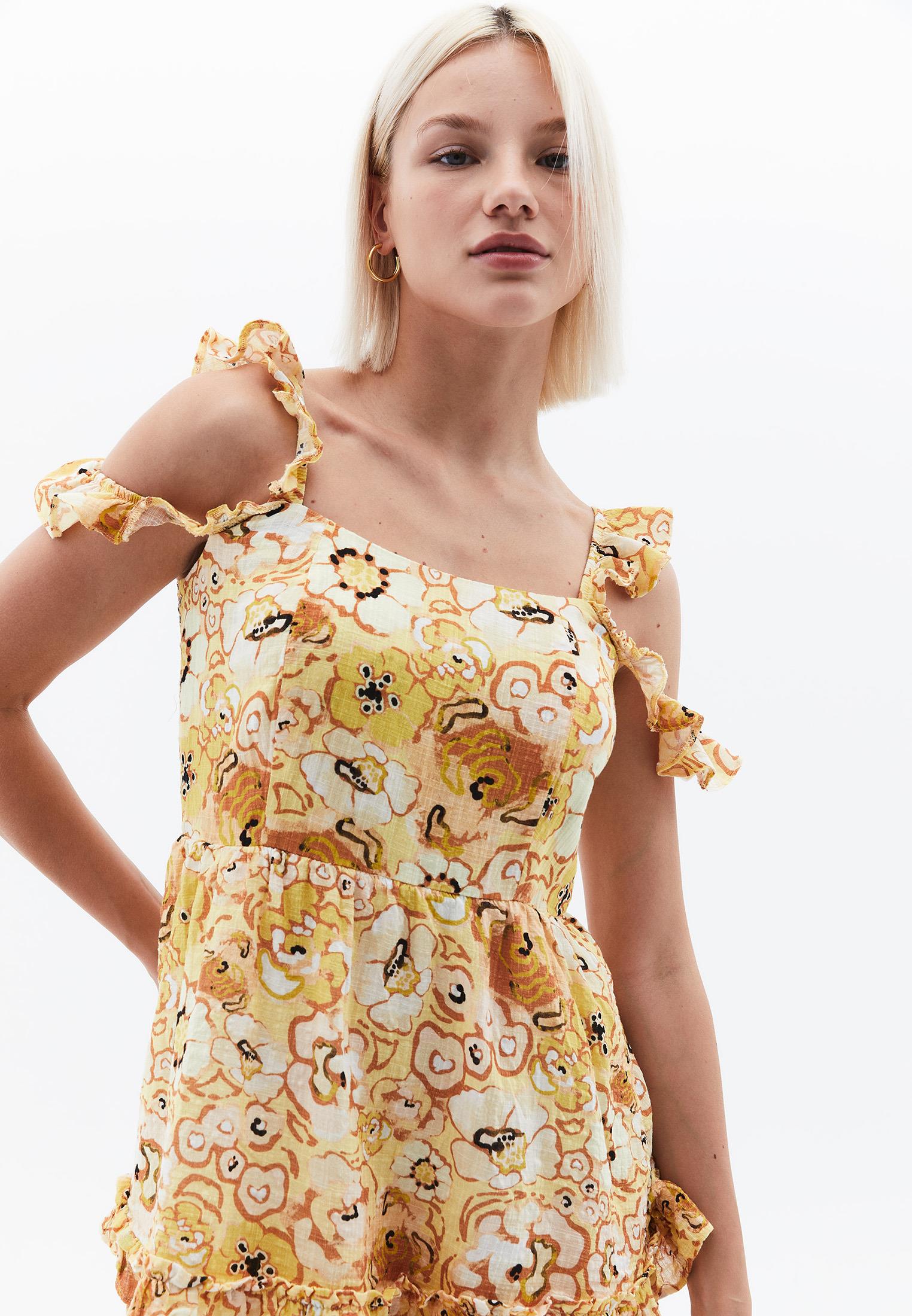A-Line Dress - FLORAL COMB