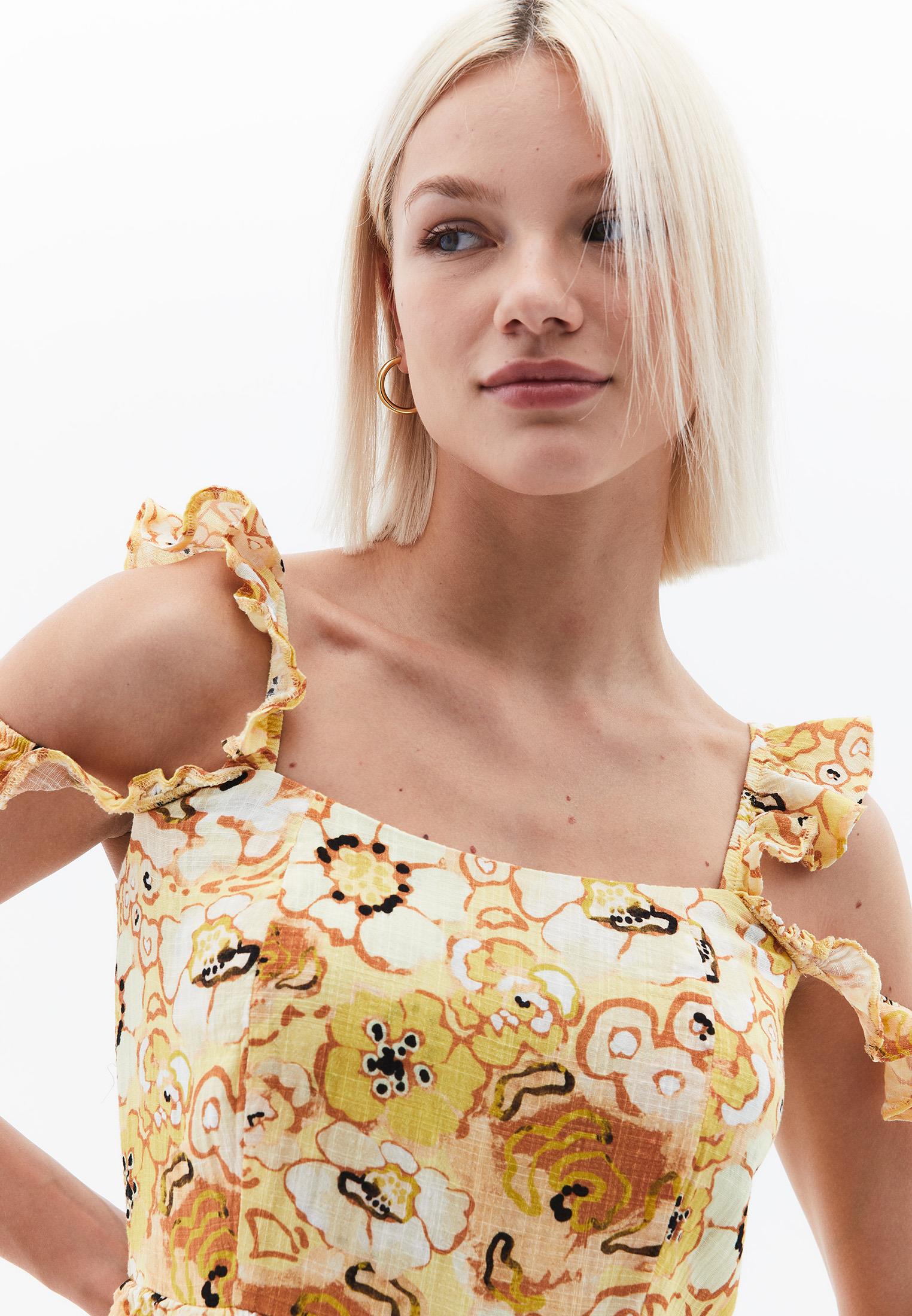 A-Line Dress - FLORAL COMB