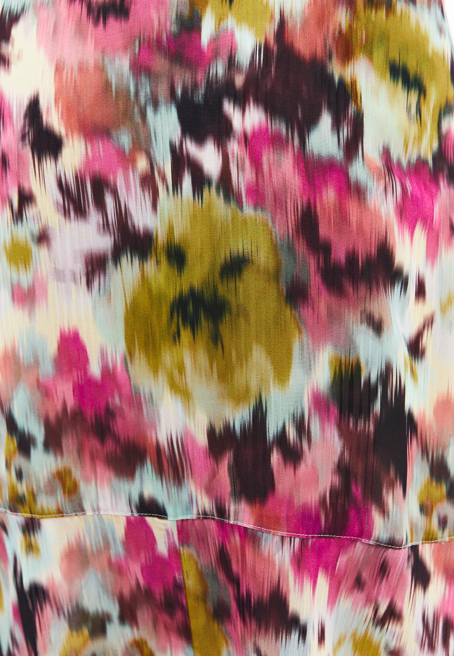 Jacquard Patterned Long Skirt - FLORAL PRINT