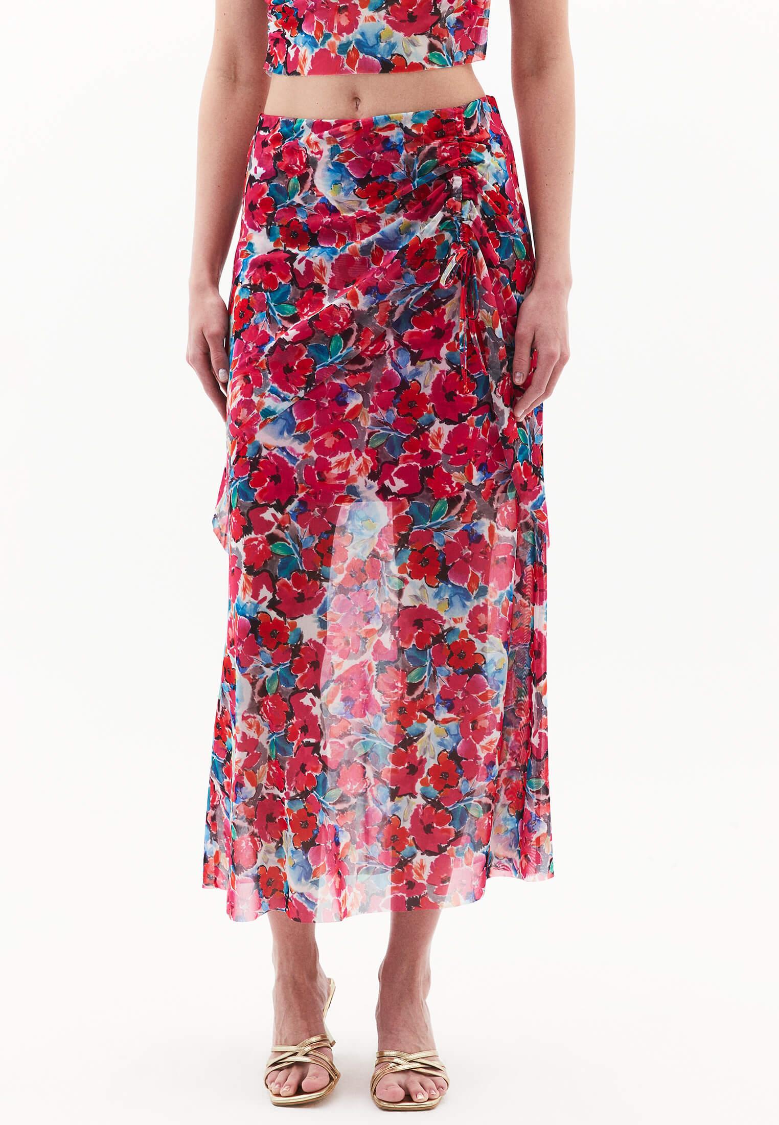 High Waist Skirt - FLOWER COMB