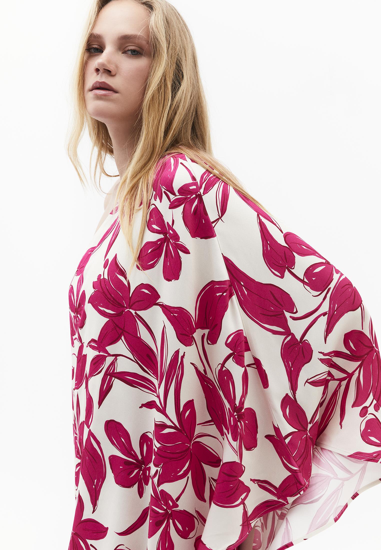 Asymmetric One Shoulder Long Dress - FLOWER COMB