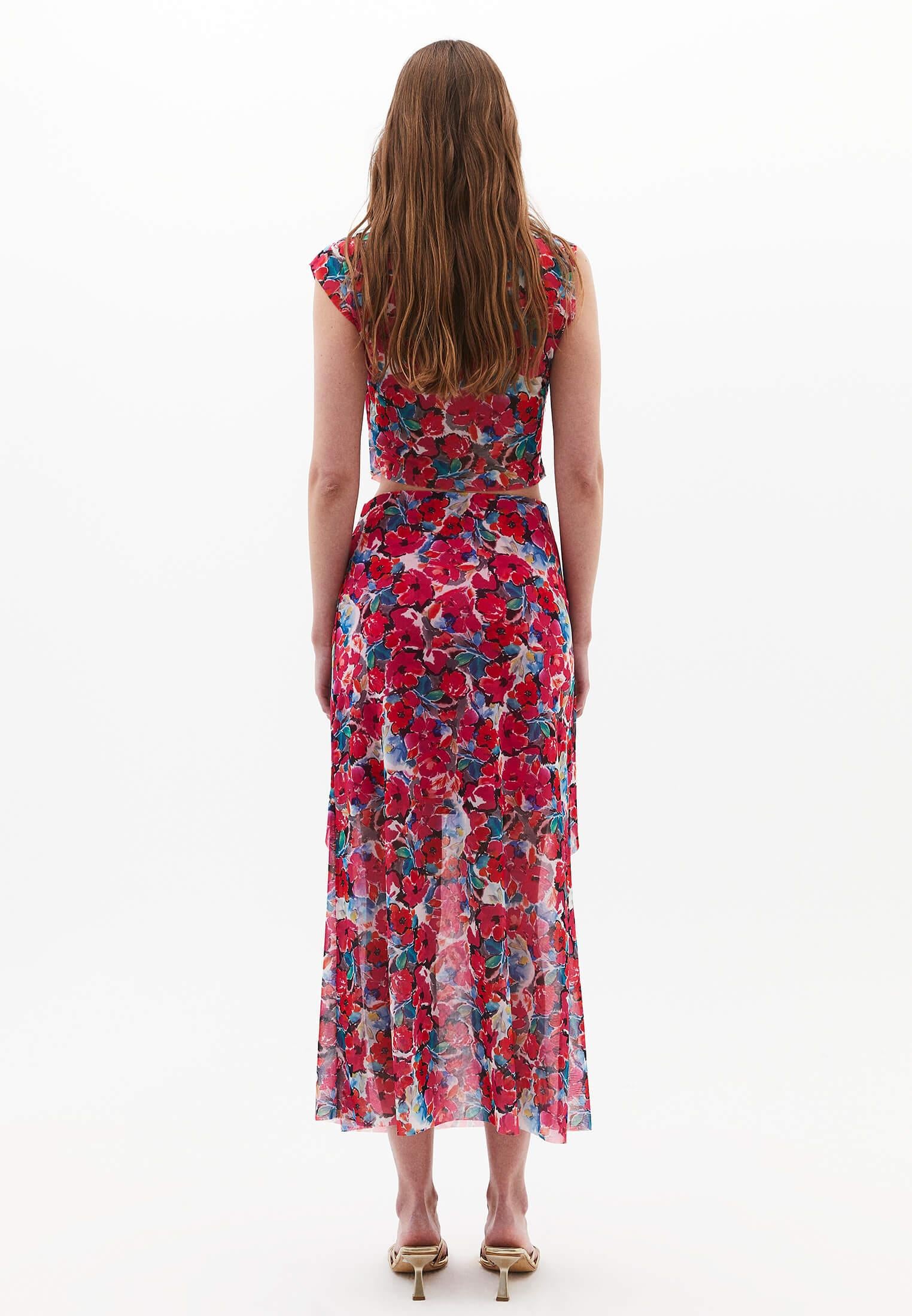 High Waist Skirt - FLOWER COMB