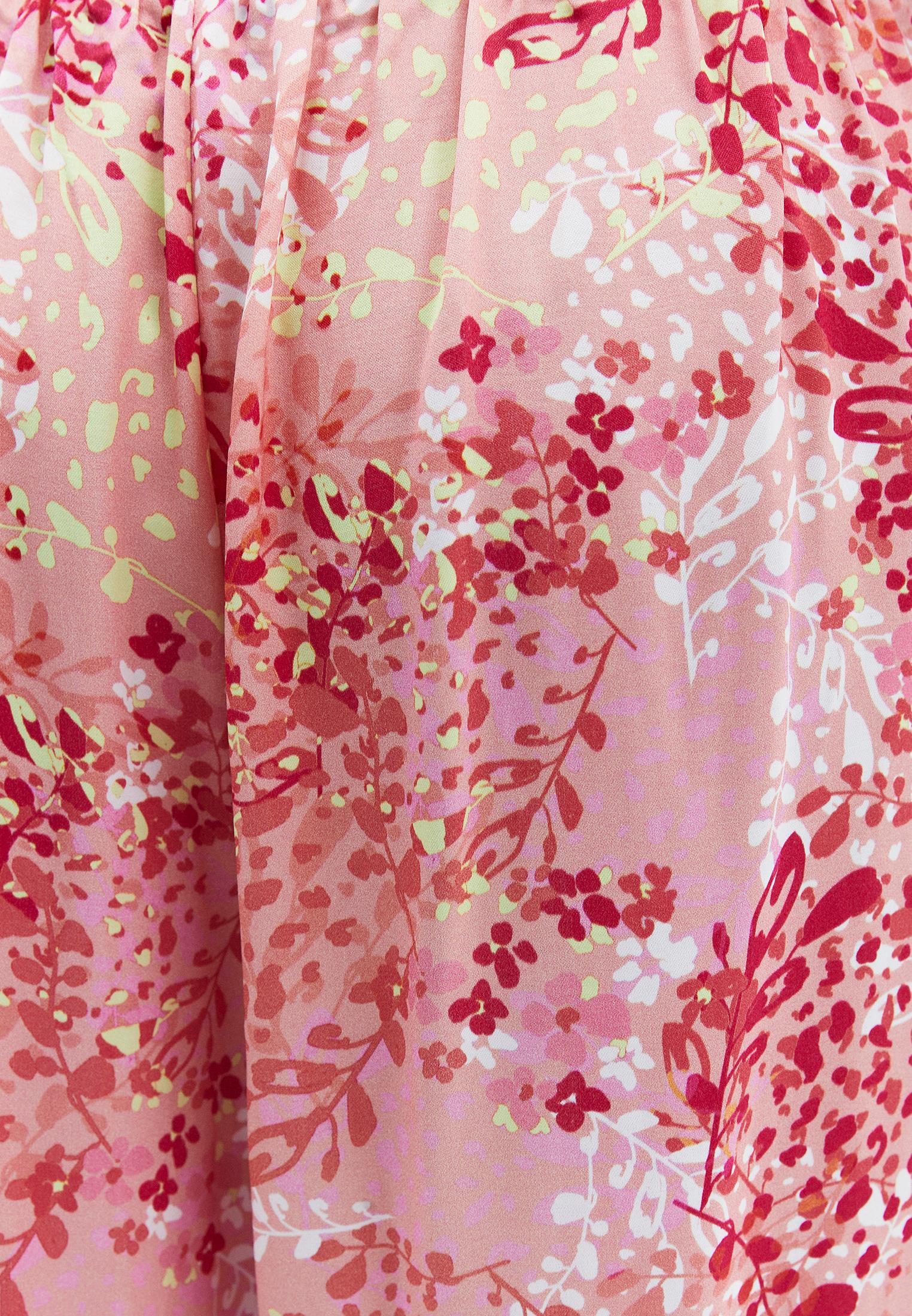 Wide Leg Printed High Waist Pants - FLOWER COMB