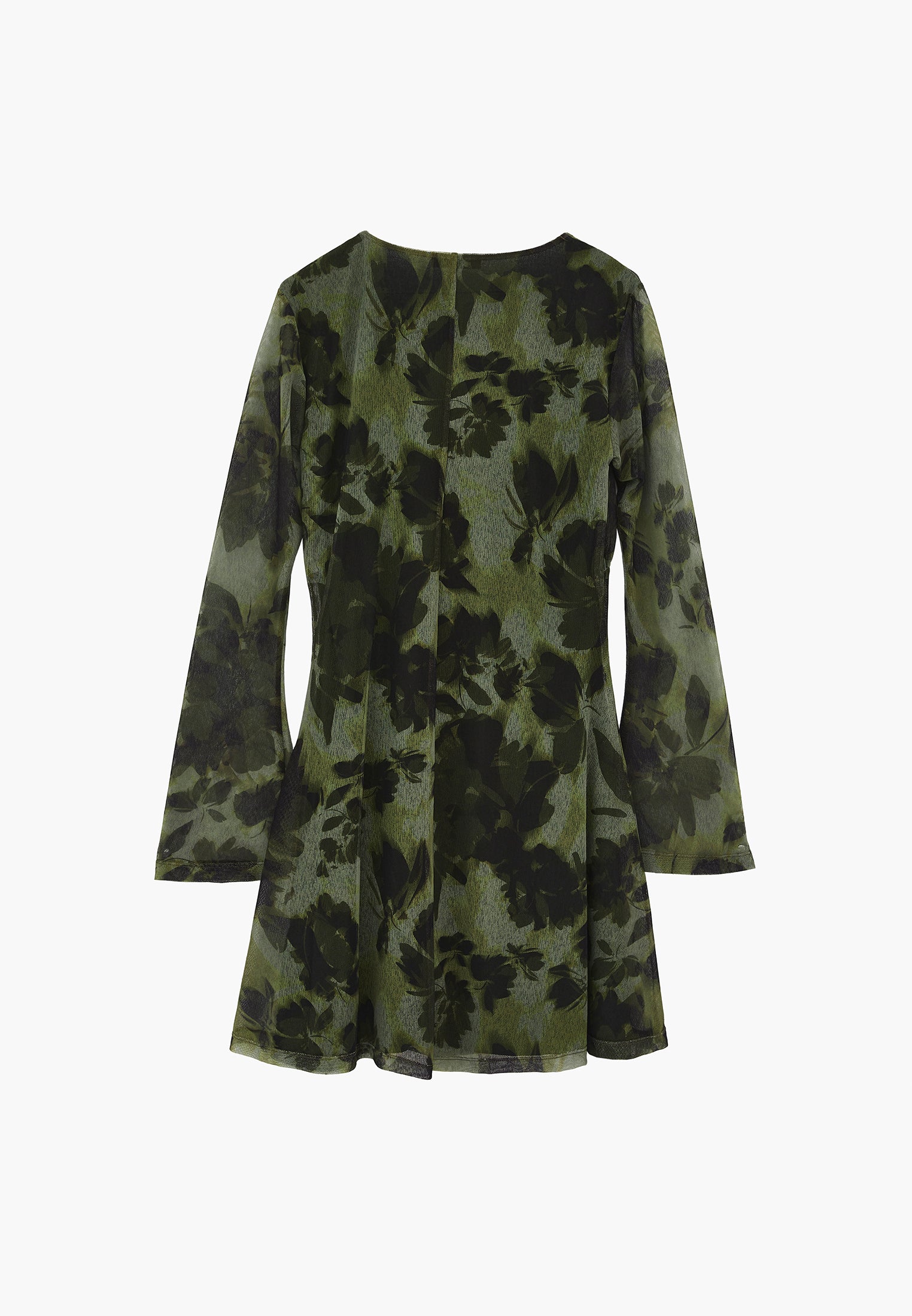 Sleeveless V-Neck Short Printed Dress - FLOWER COMB