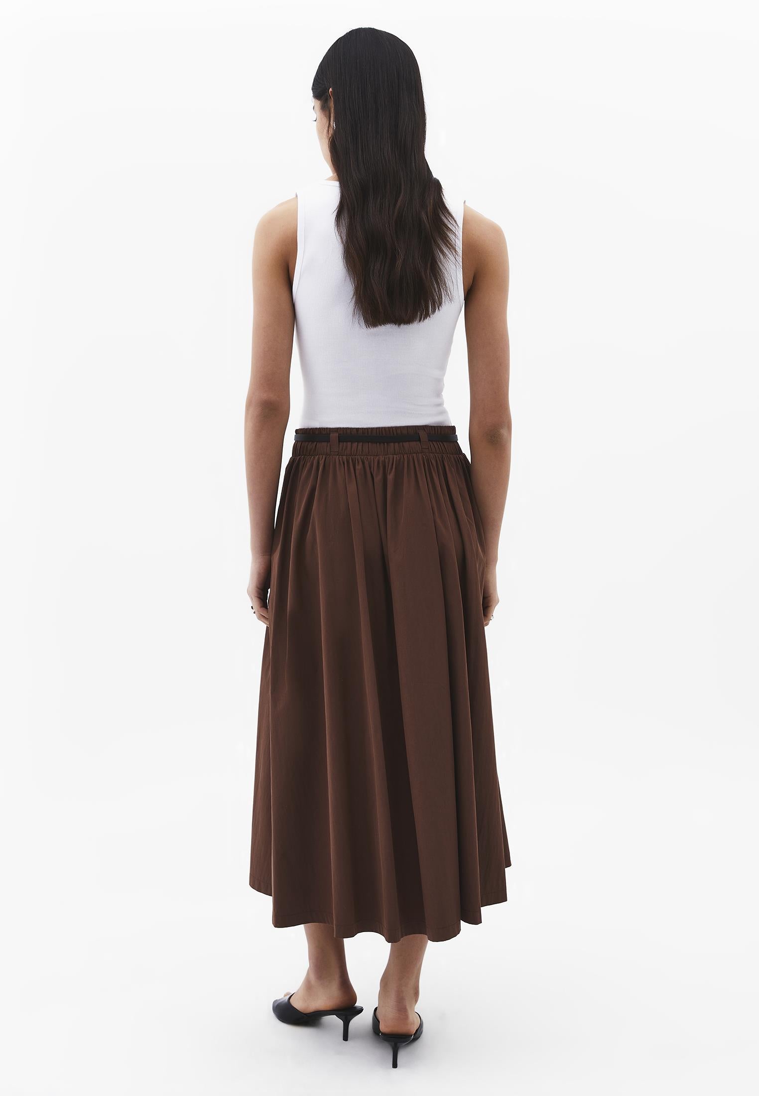 A-Line Long Skirt - FONDUE FUDGE