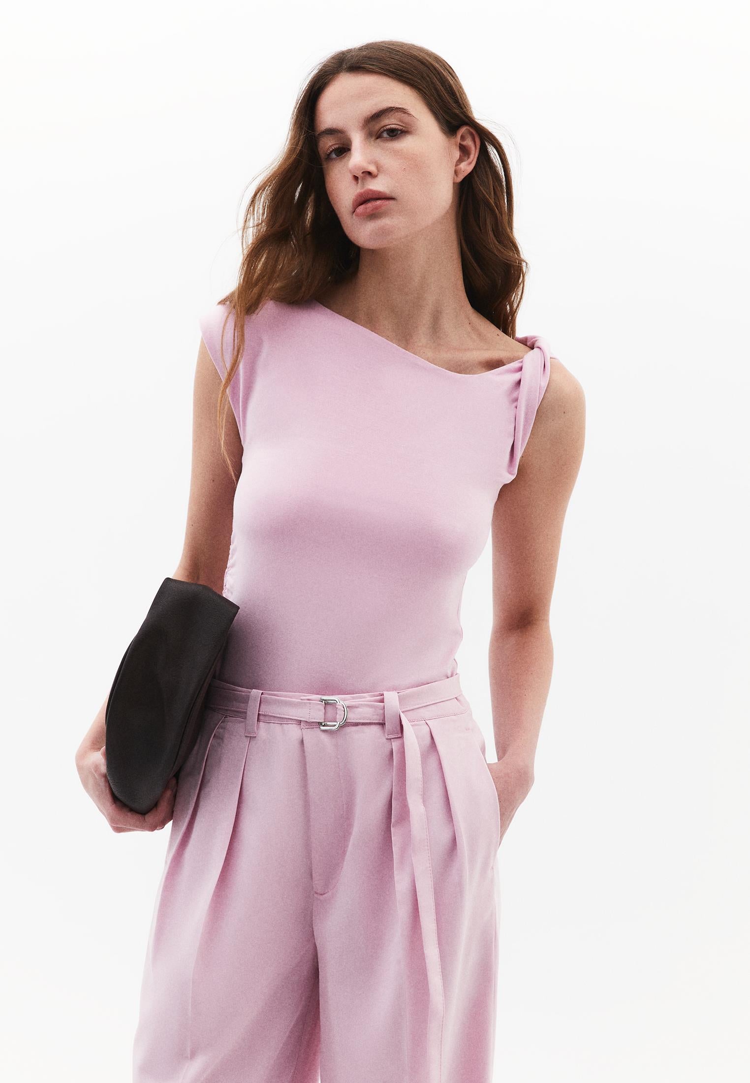 Asymmetric Blouse - FRAGRANT LILAC