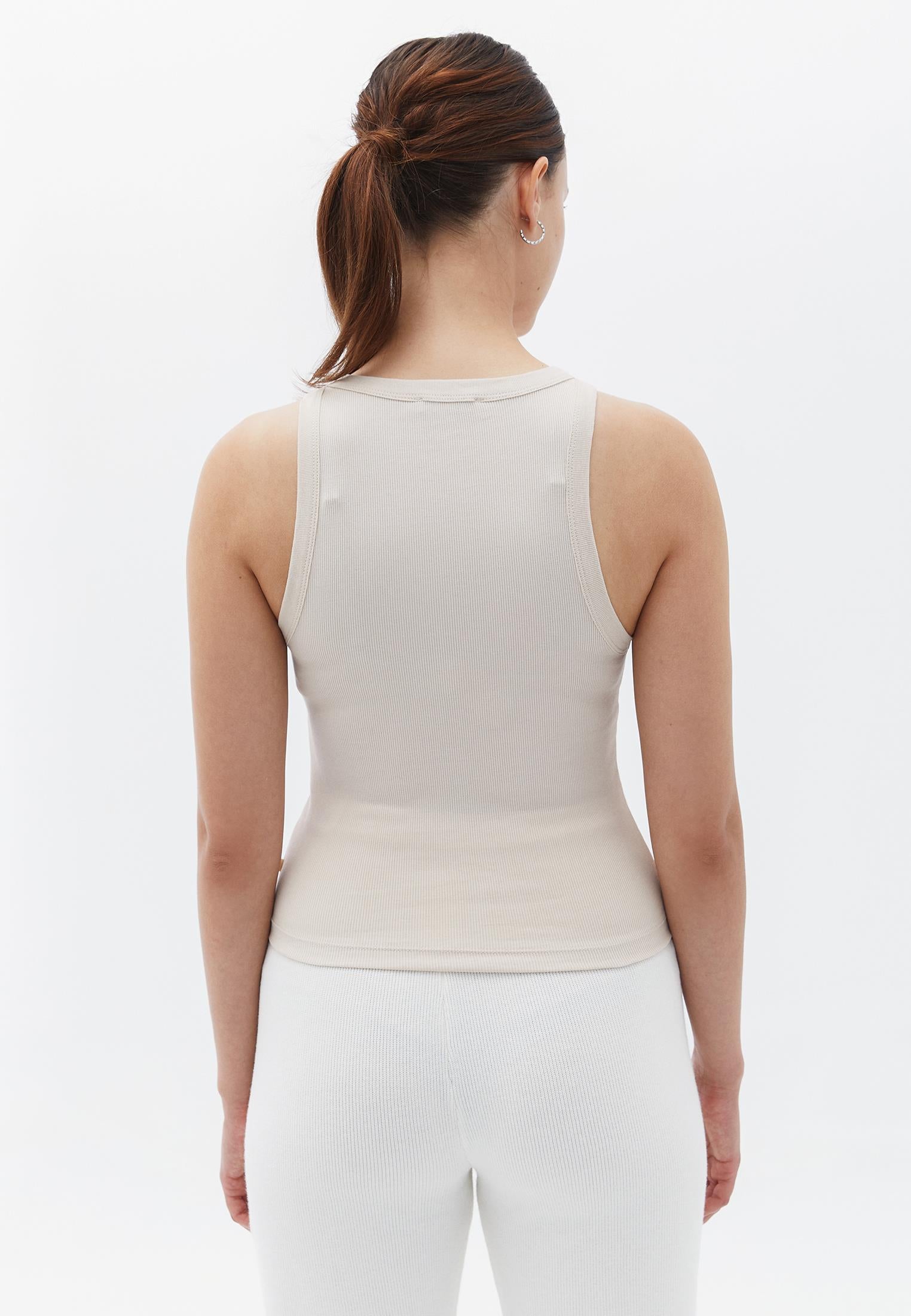 Halter Neck Sleeveless Tank - FRENCH OAK