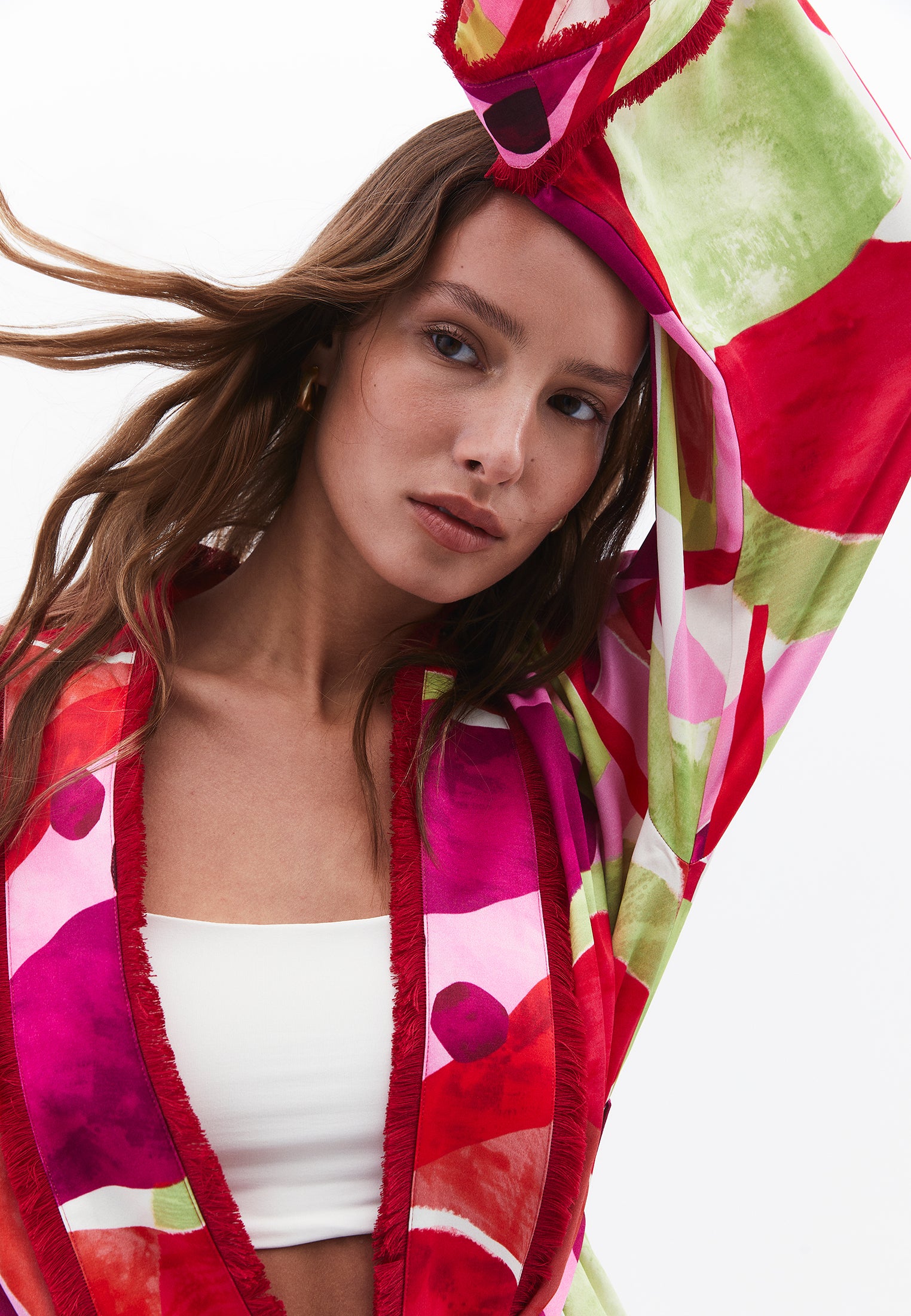 Long Oversize Kimono - GEO COMB